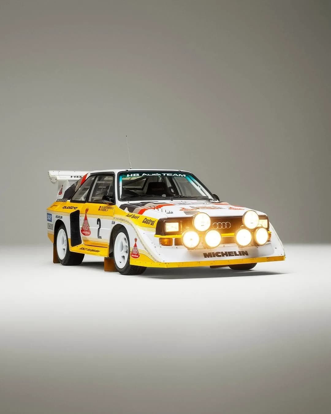 Gravel, snow or ice: The Audi Sport quattro S1, using quattro all-wheel drive,...
