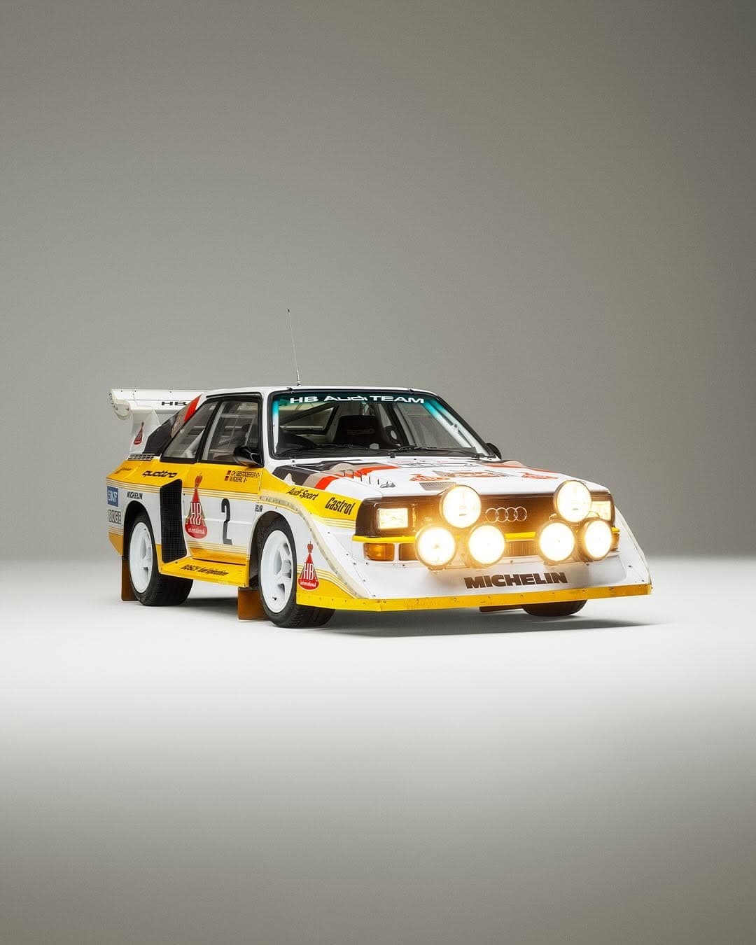 Gravel, snow or ice: The Audi Sport quattro S1, using quattro all-wheel drive,...