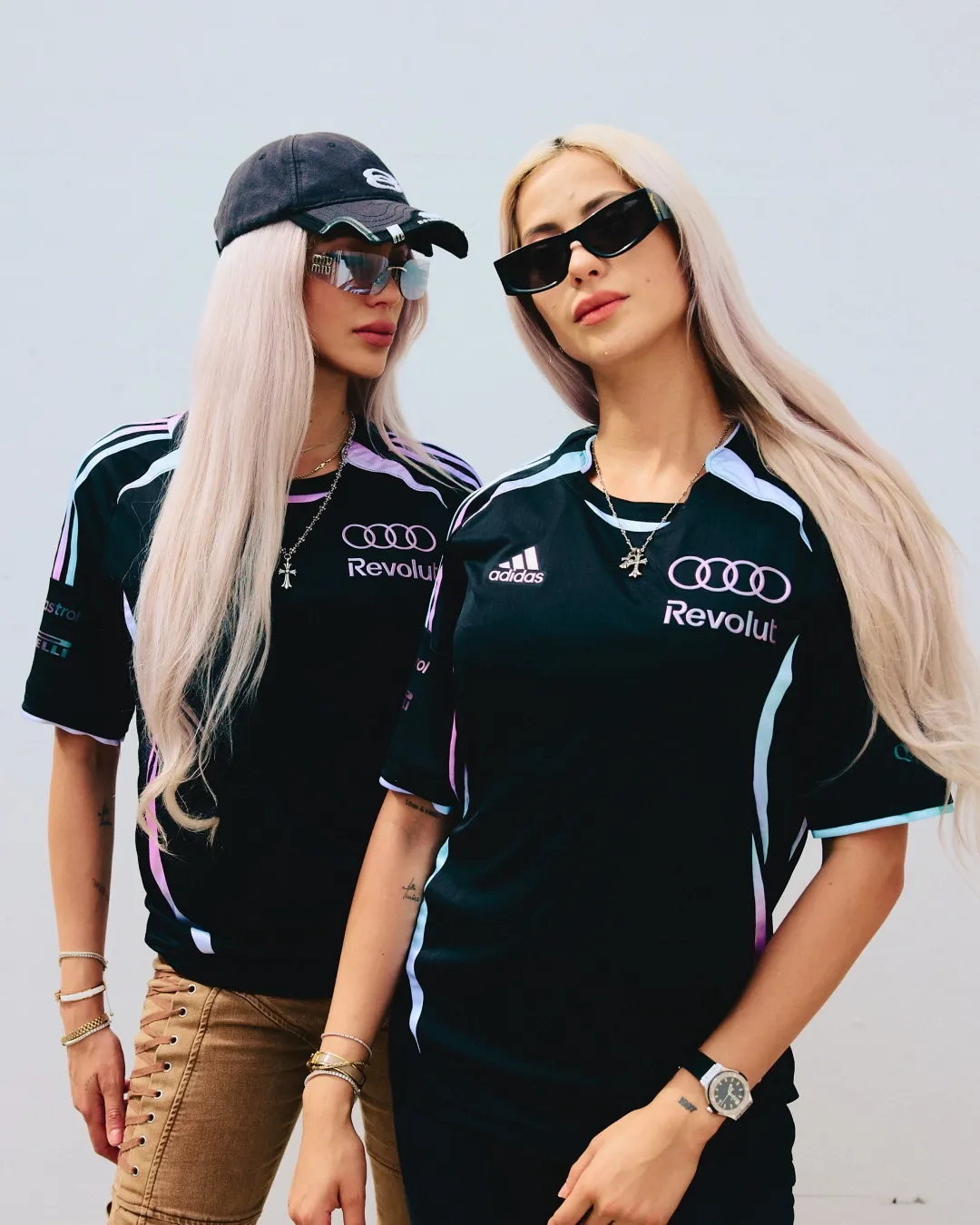 Le Twins wearing the Miami Collection