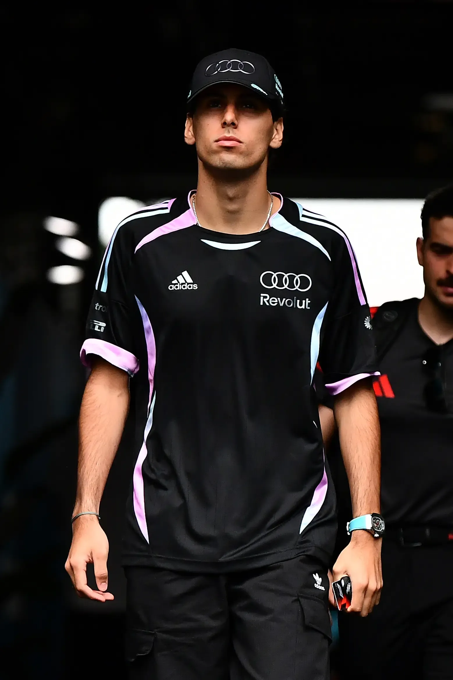 Racing driver Gabriel Bortoleto arrives at Inter Miami