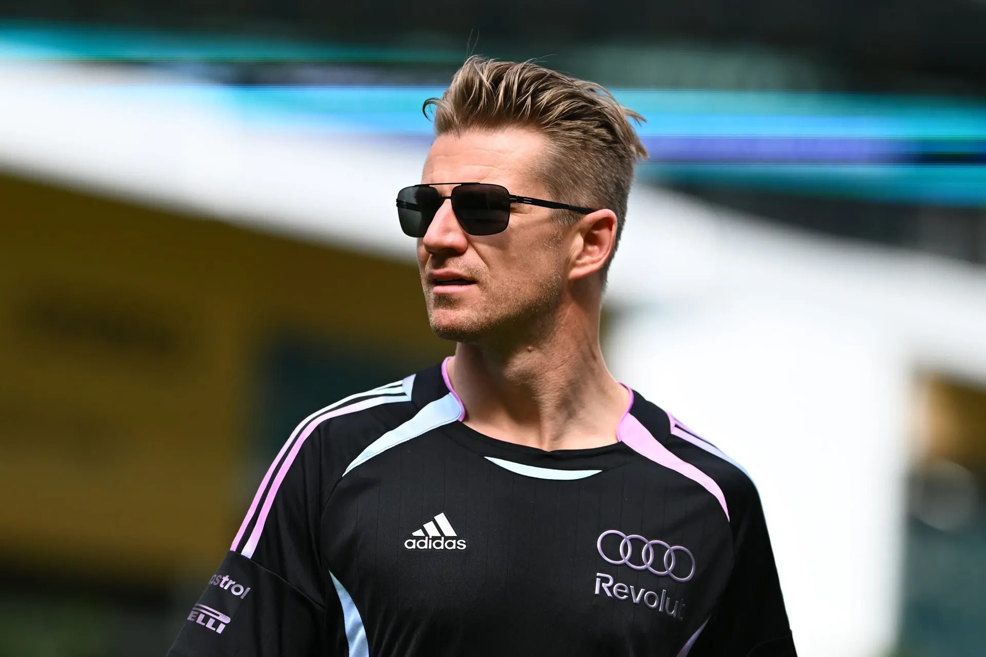 Nico Hulkenberg with sunglasses at Inter Miami