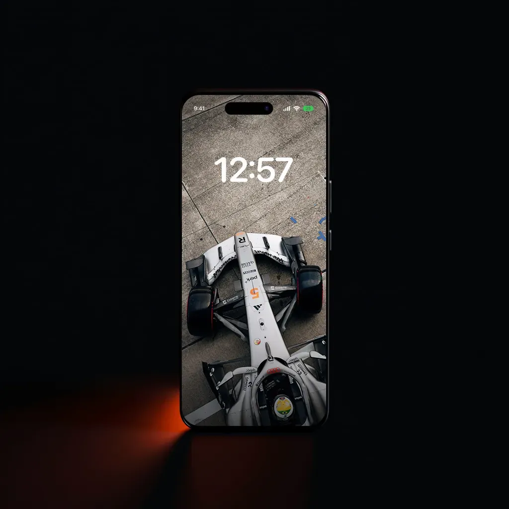 Mobile device with wallpaper of the R26