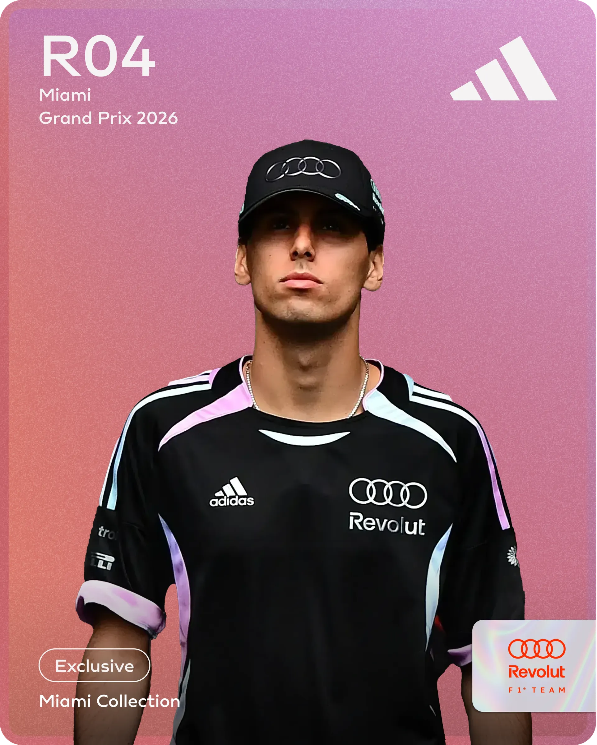 adidas Miami 26 Special Drop Team Card by the Audi Revolut F1® Team
