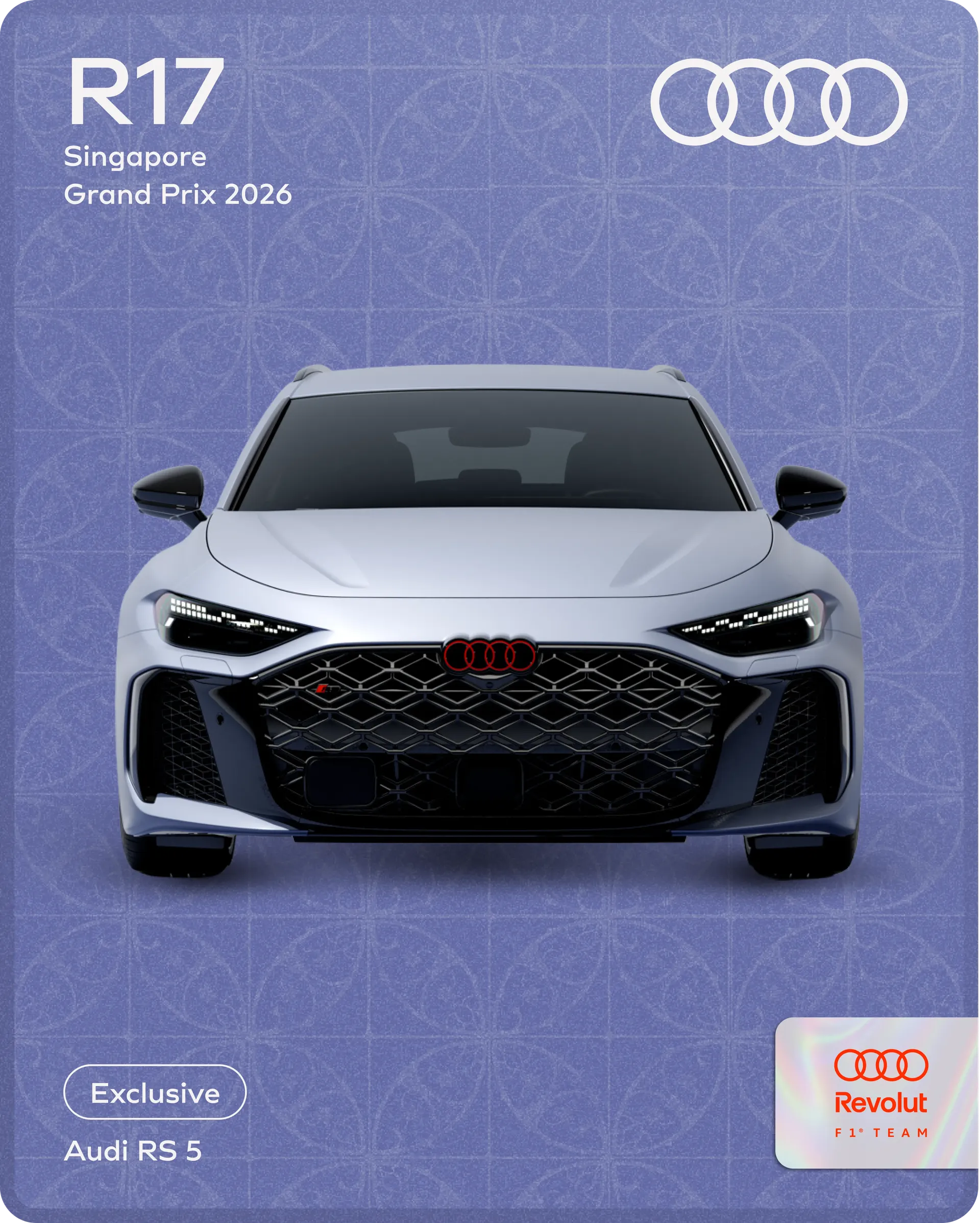 Audi Revolut F1® Team Singapore Campaign Imagery