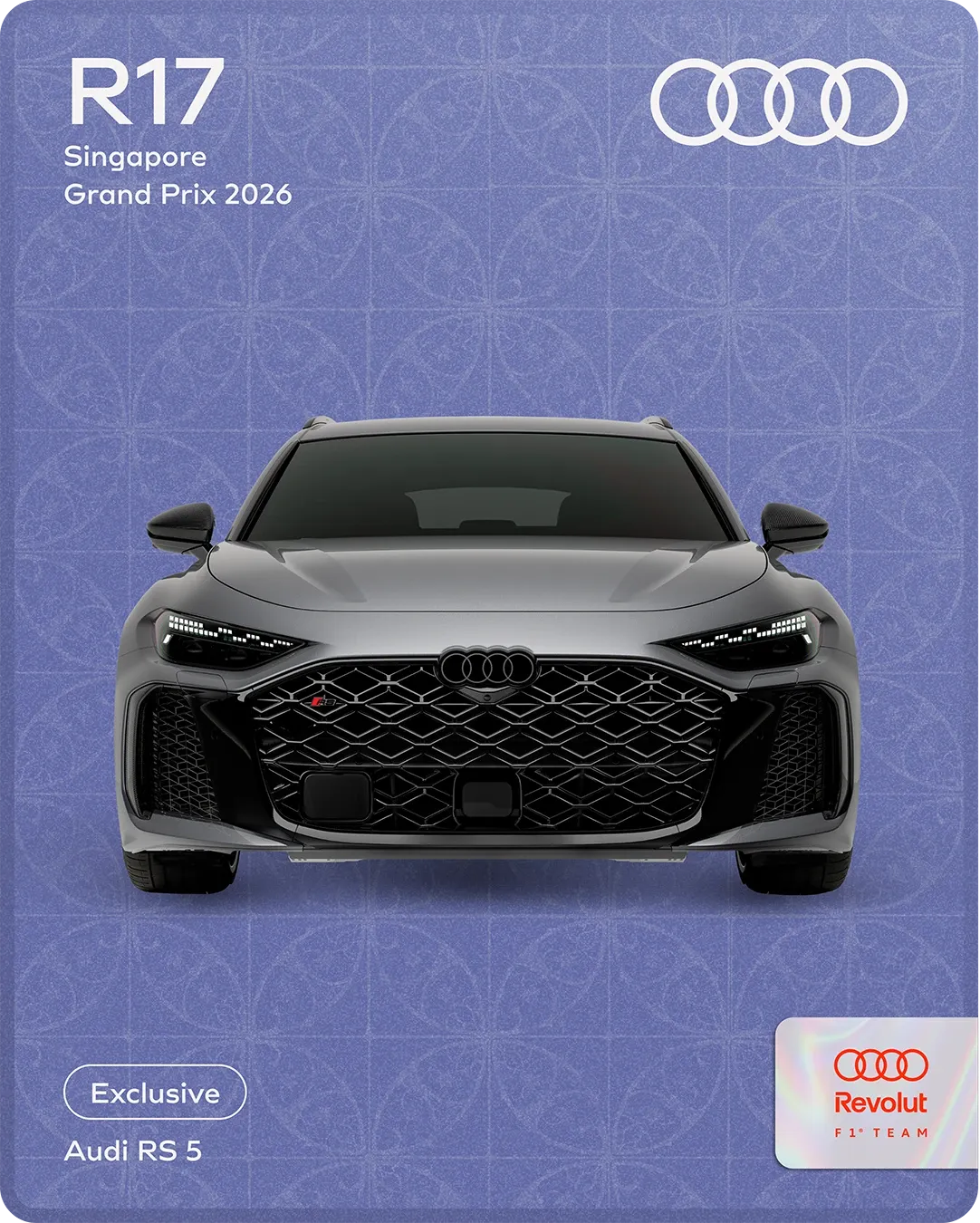 Audi Revolut F1® Team Singapore Campaign Imagery