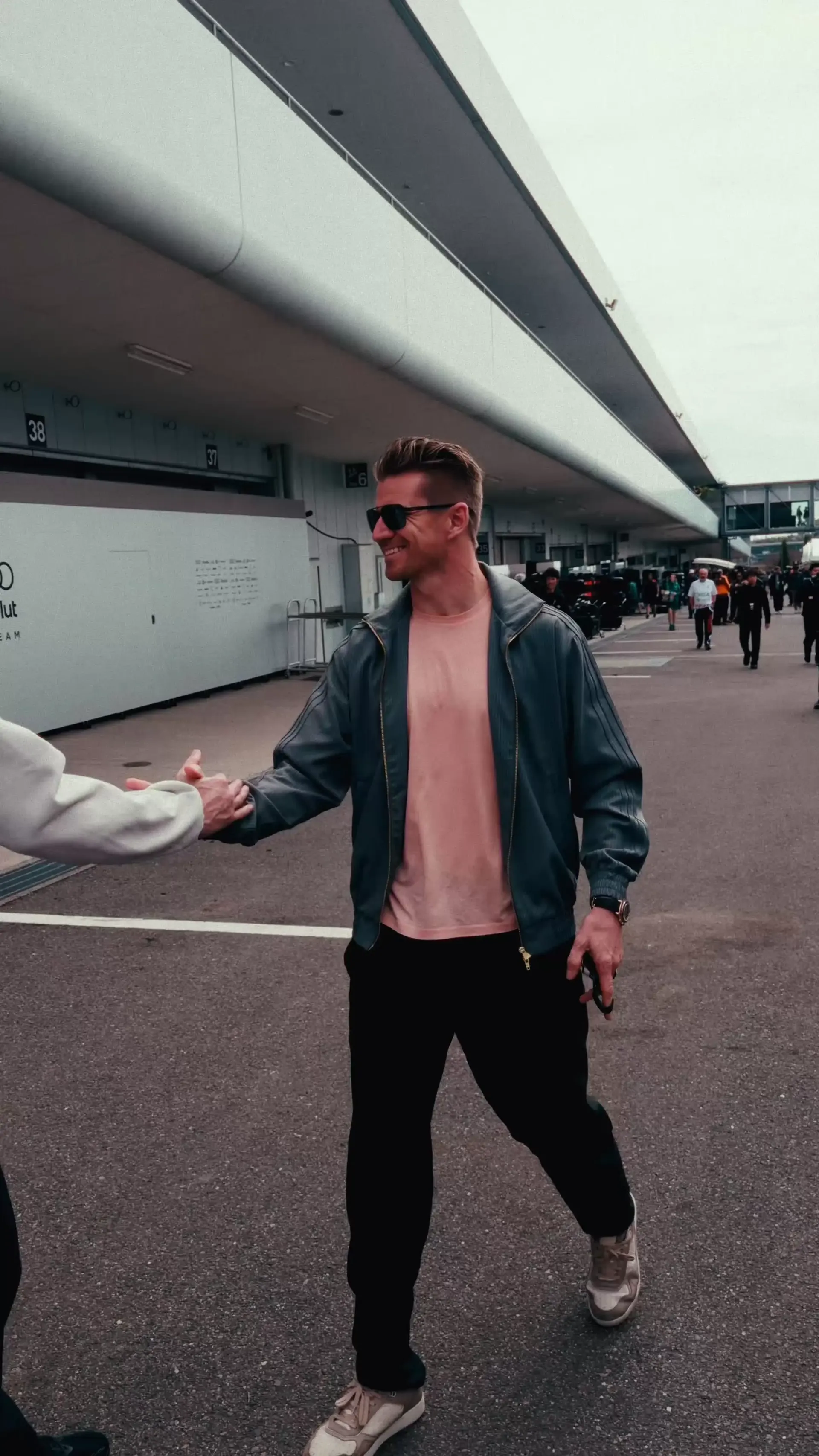Nico Hulkenberg driver of the Audi Revolut F1® Team arriving at the Japanese Grand Prix in Suzuka
