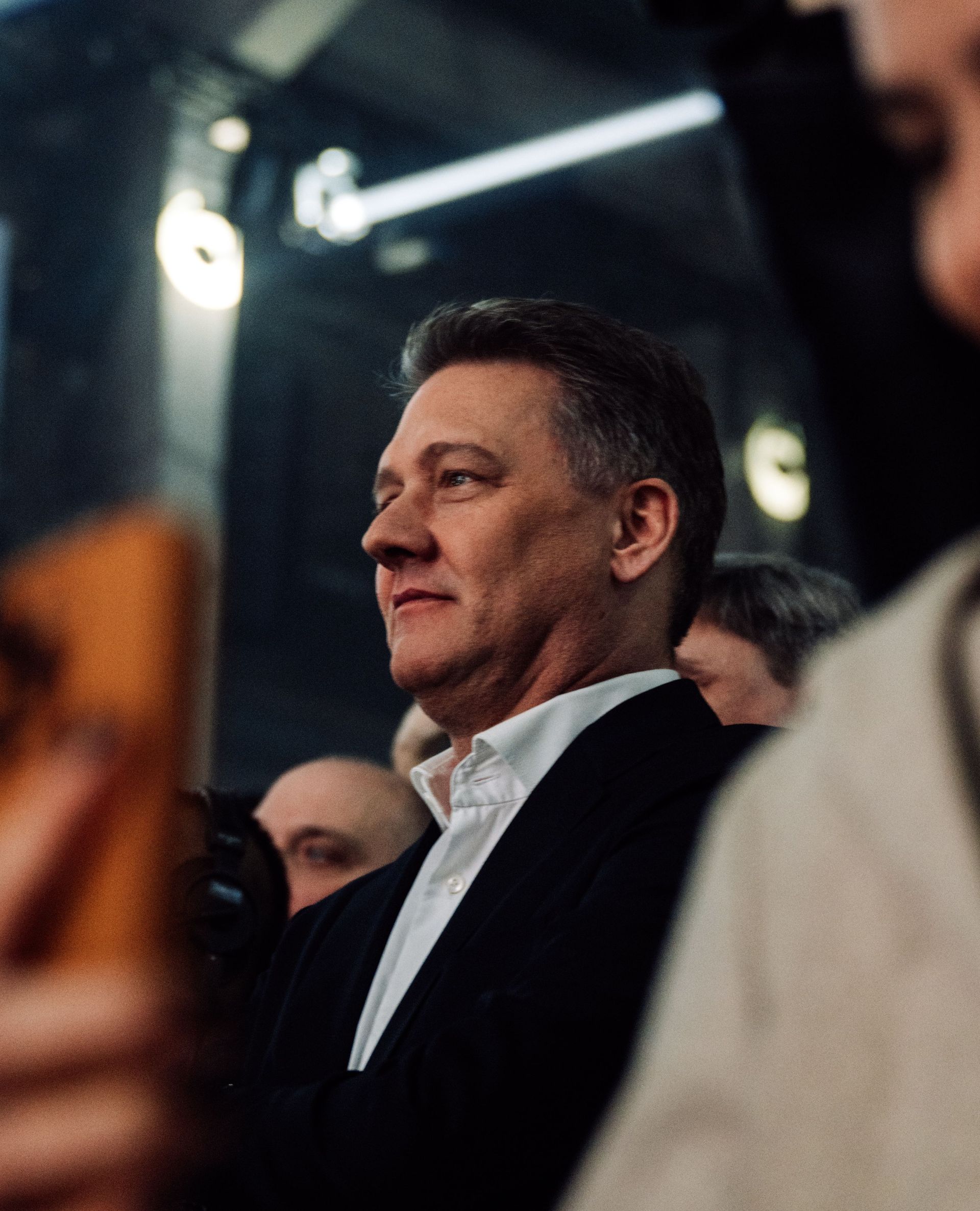 Gernot Döllner in the audience as the Audi Revolut F1 Team Launch happens in Berlin