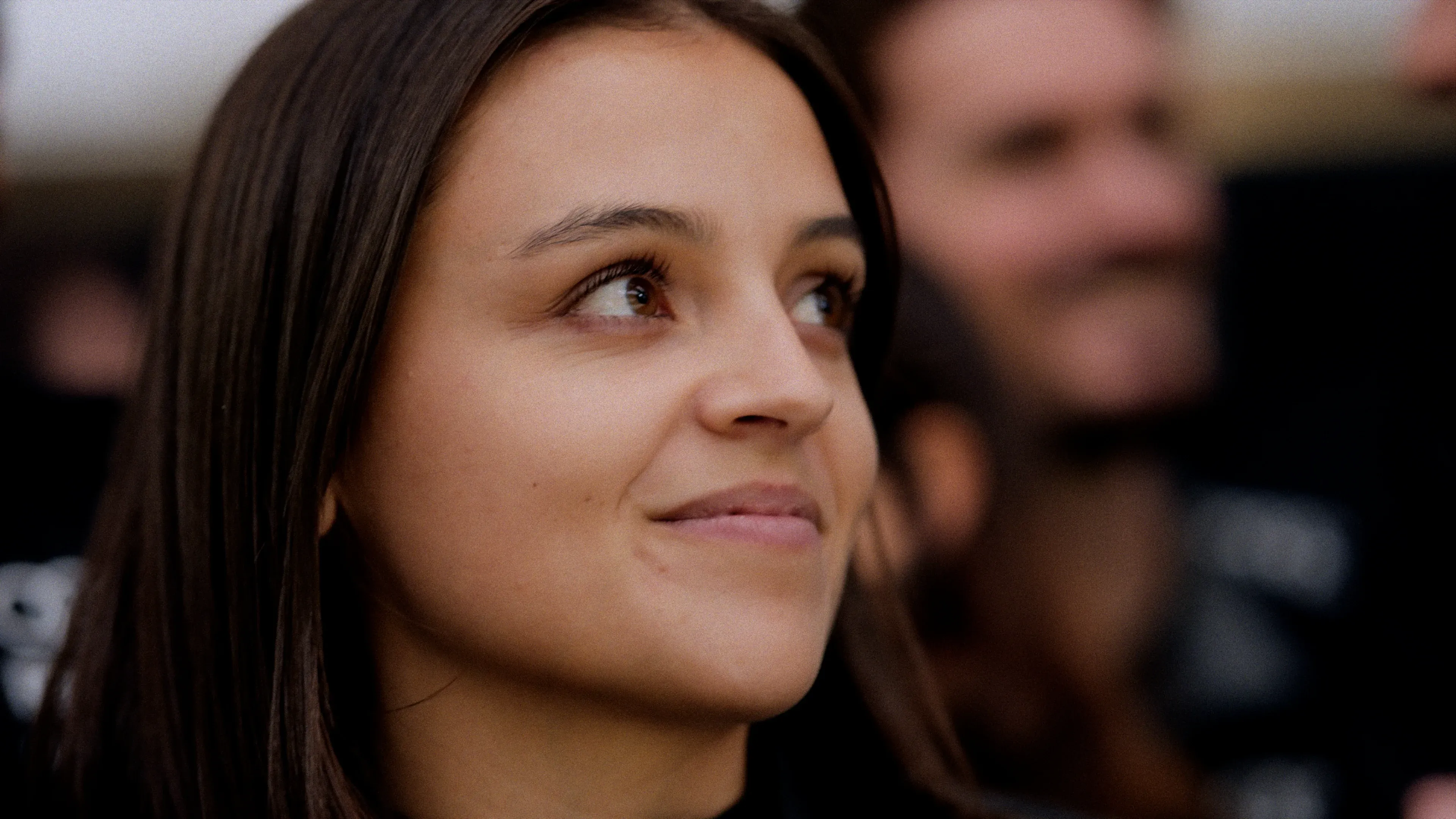 A graduate program engineer looking up