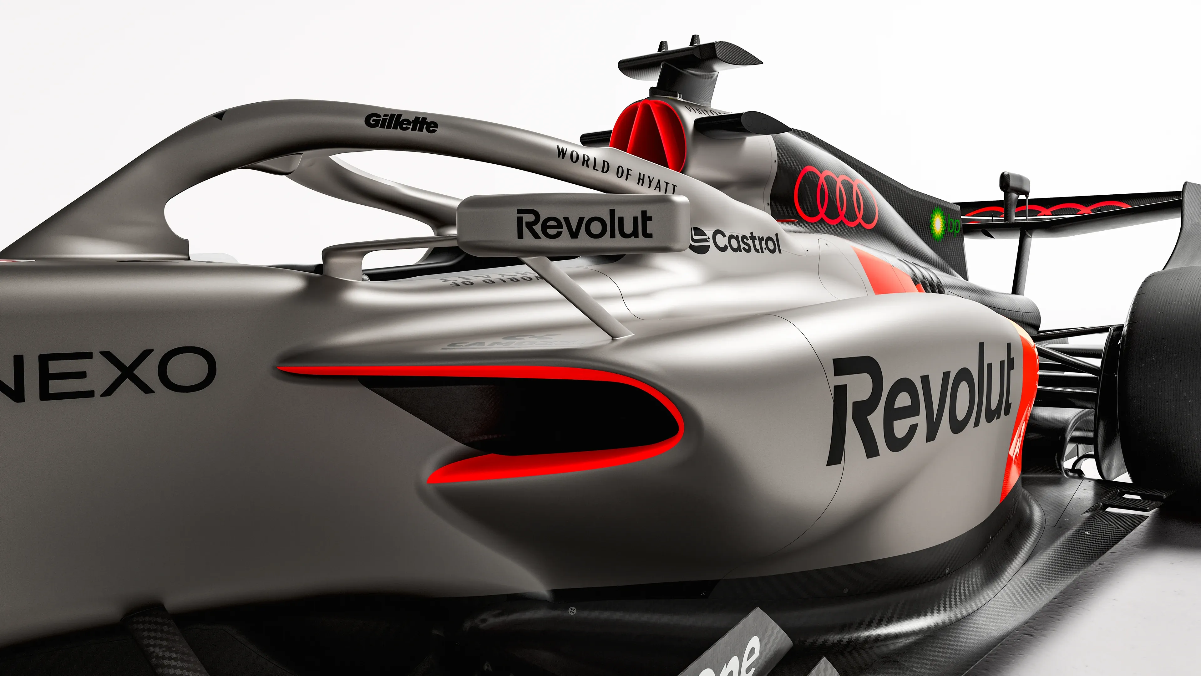 R26 Sidepod Mirror view in detail