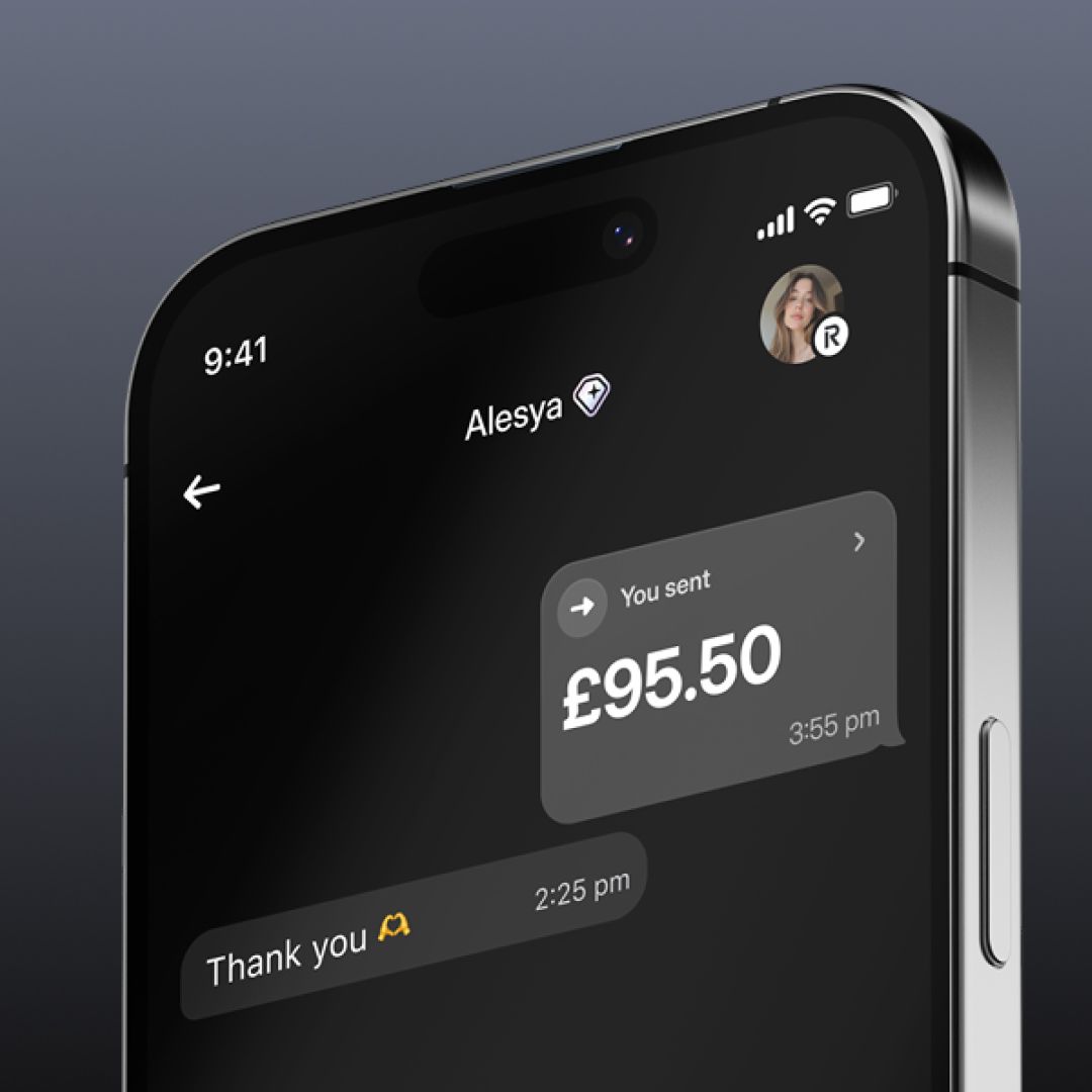 Revolut money send in app