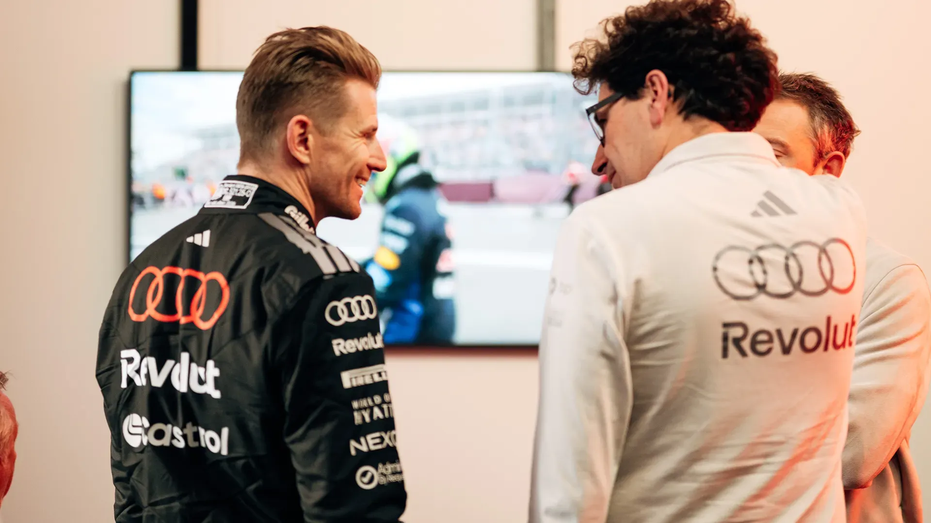 Nico and Mattia having fun after the first ever qualifying session 