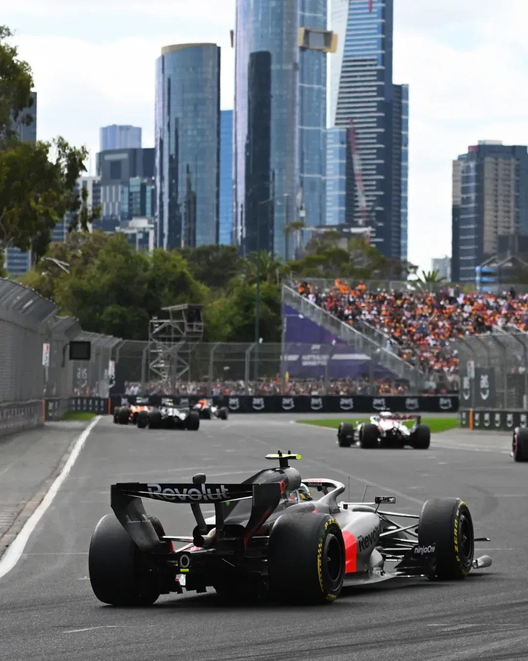 Audi Revolut F1® Team on race track at Australian GP