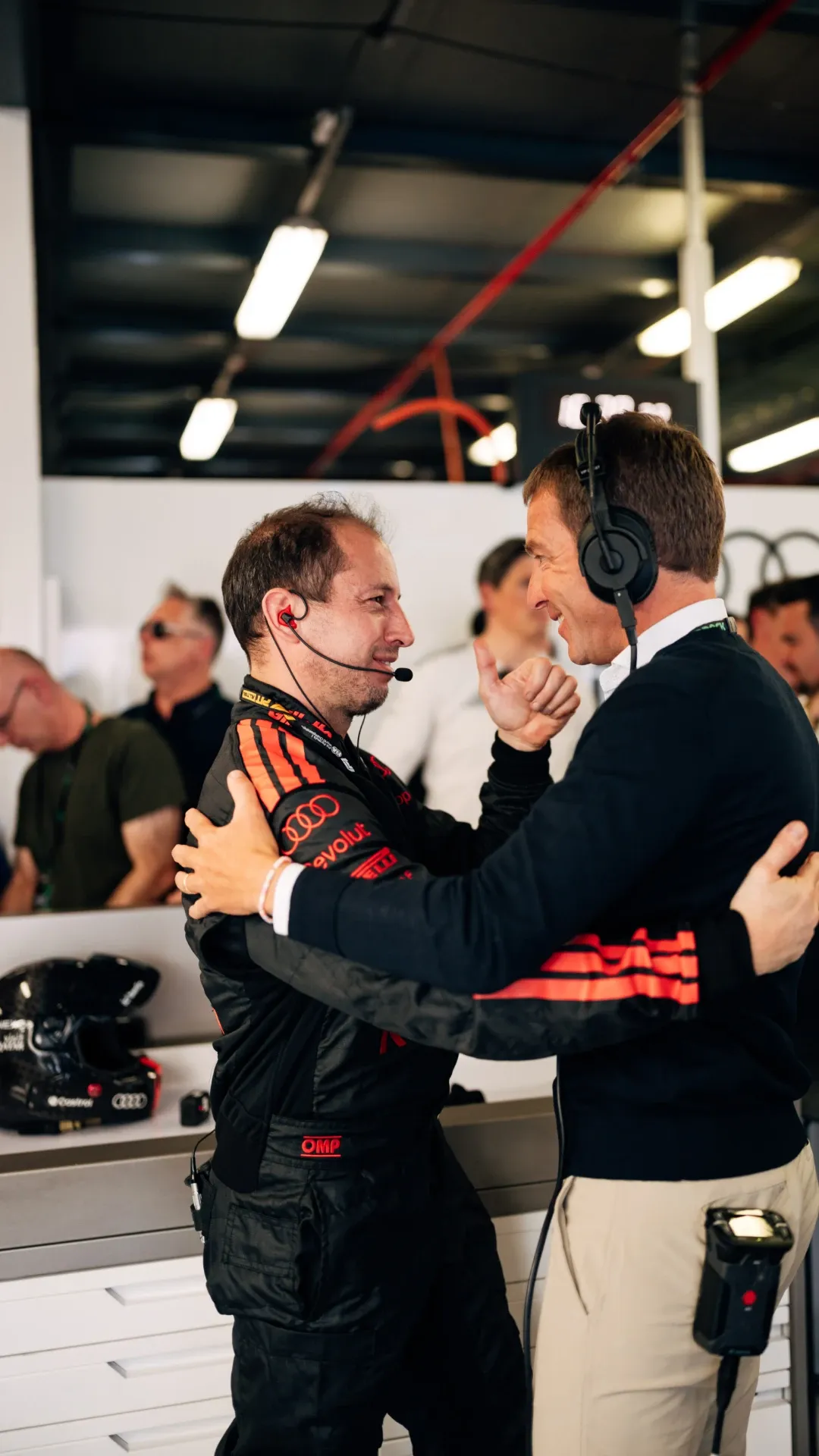 Audi Revolut F1® Team celebrating result at Austrailian GP