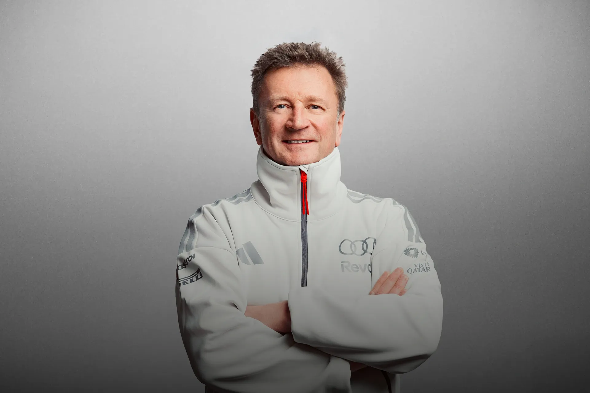 Portrait of Alan McNish, director of the Audi Revolut F1® Academy Driver Development Programme