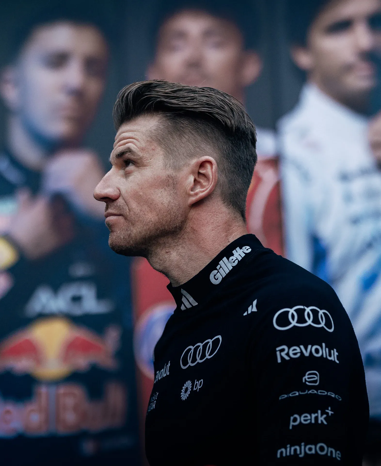 Side close up of Nico Hulkenberg driver at the Audi Revolut F1® Team at the Azerbaijan GP