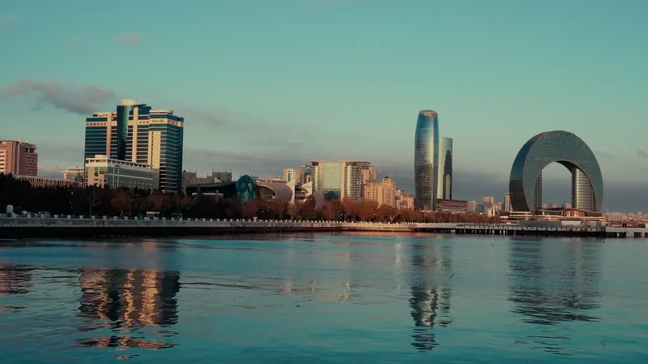 Harbour view of Baku City