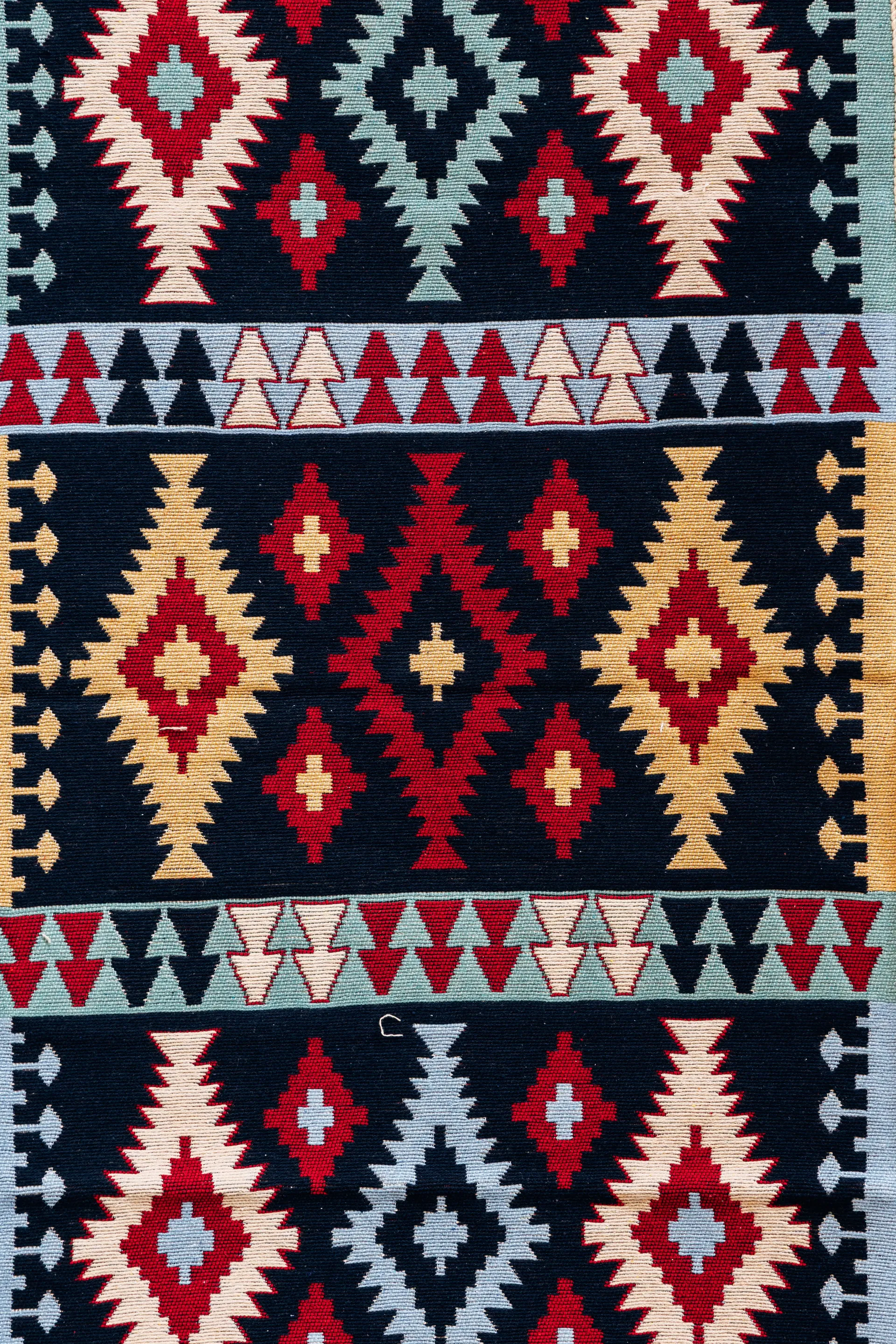 Traditional Azerbaijani geometric textile pattern