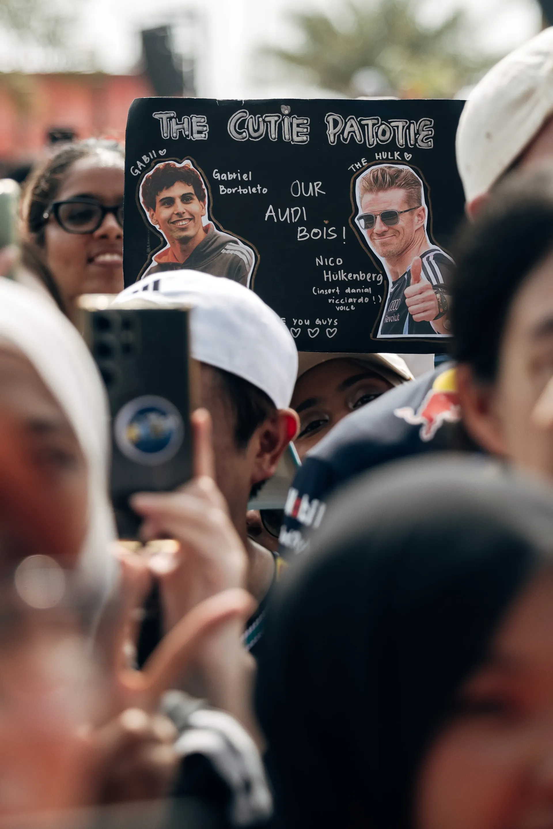 Fans gathered at the Bahrain Grand Prix