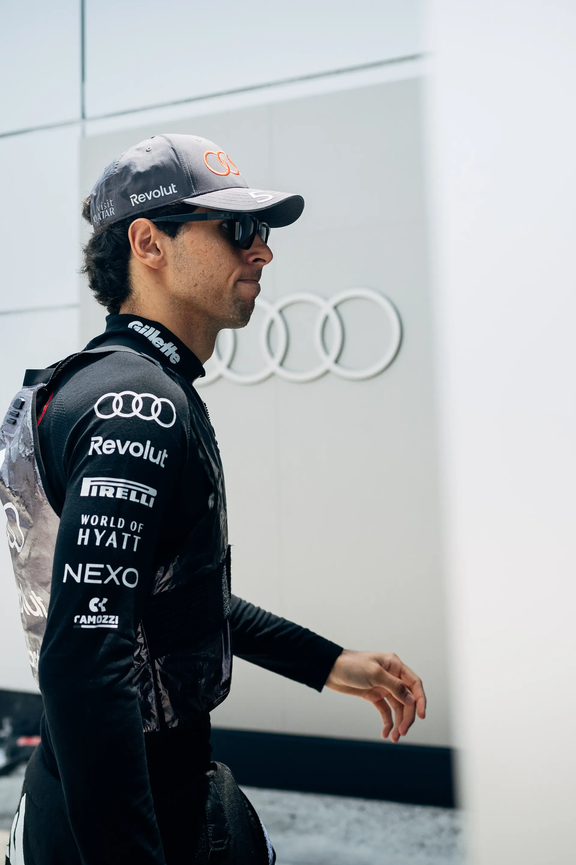 Audi Revolut F1® Team driver Gabriel Bortoleto in the paddock