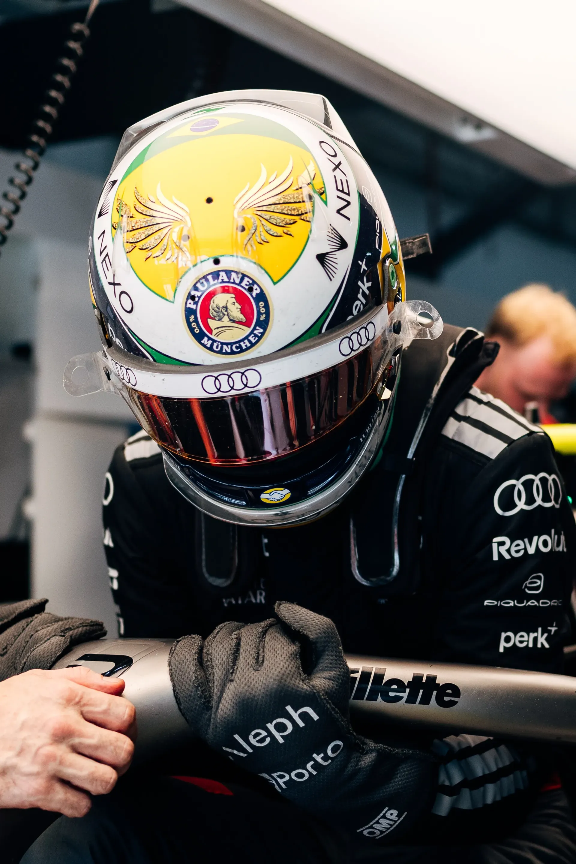 Audi Revolut F1® Team driver Gabriel Bortoleto in the Audi R26