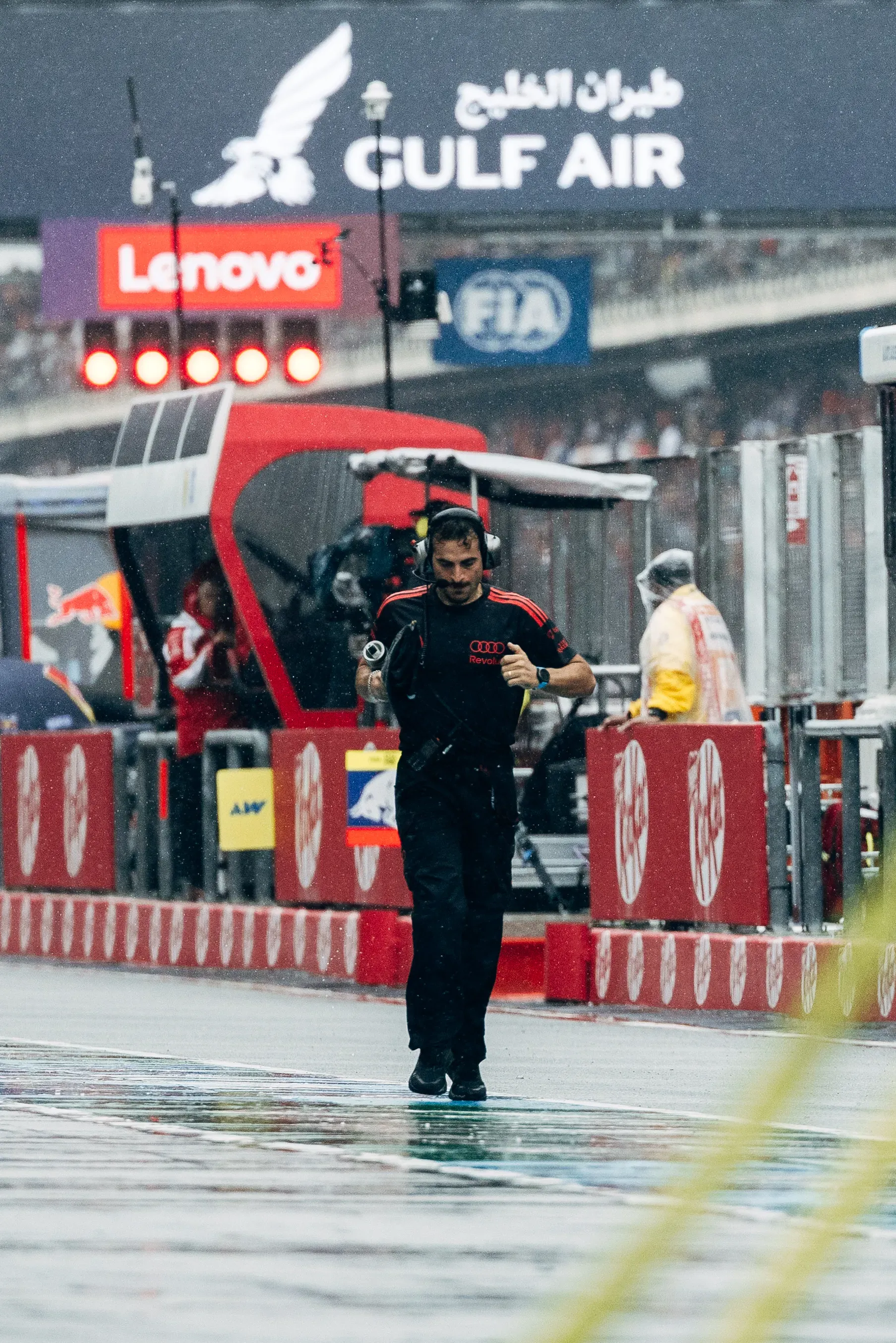 Audi Revolut F1® Team member in the pit lane