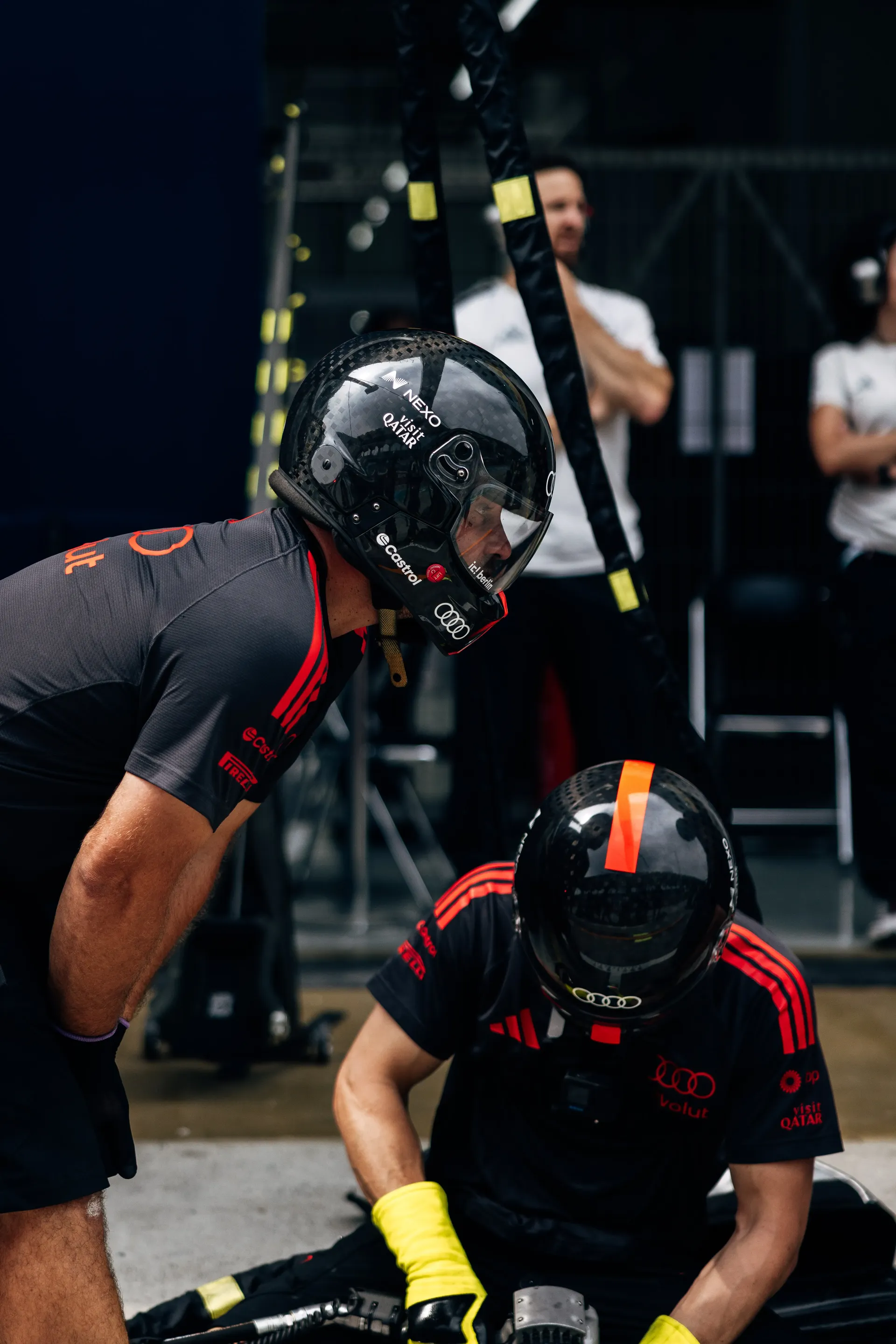Audi Revolut F1® Team mechanics working in the garage