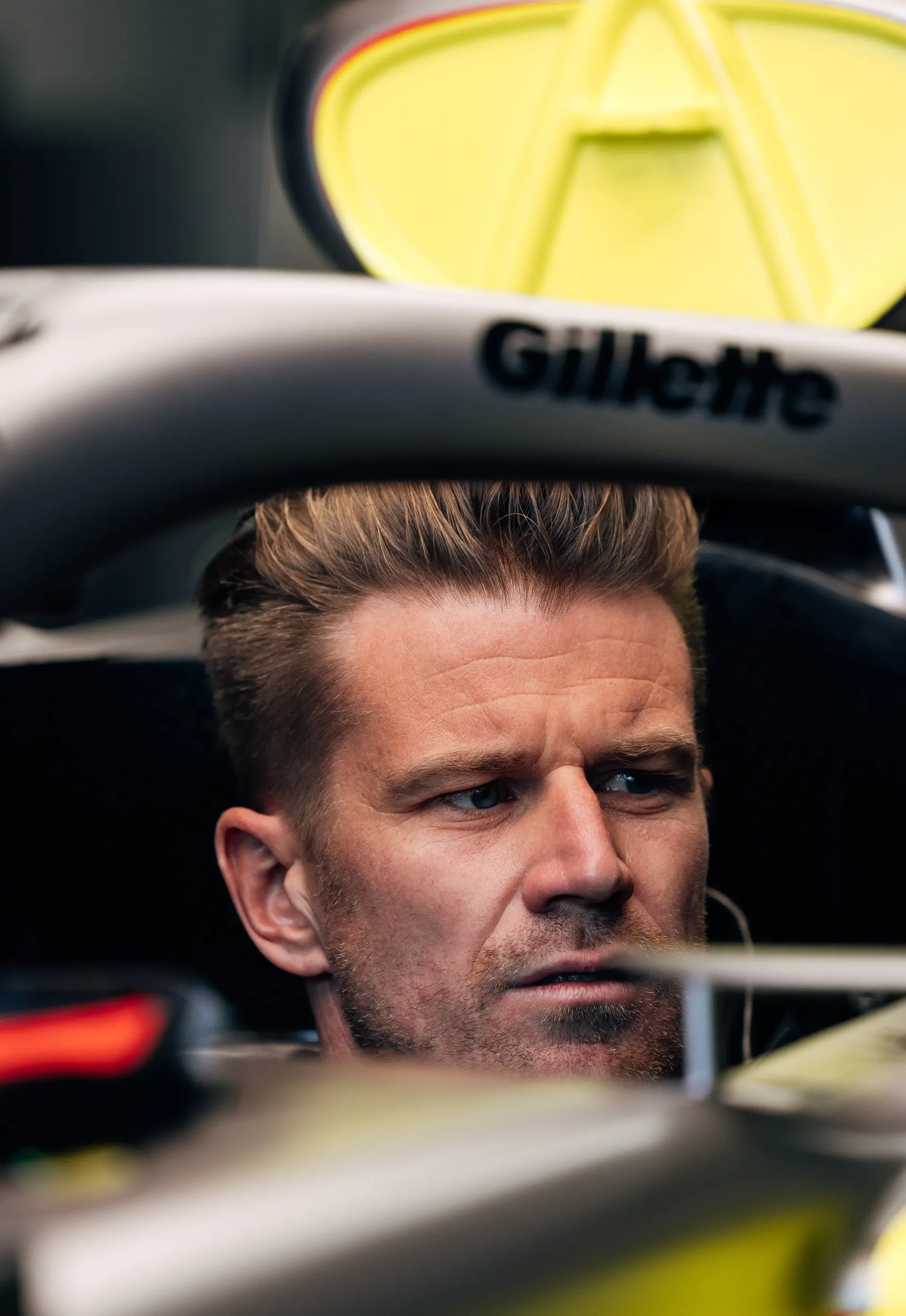 Cockpit close up of Audi Revolut F1® Team driver Nico hulkenberg