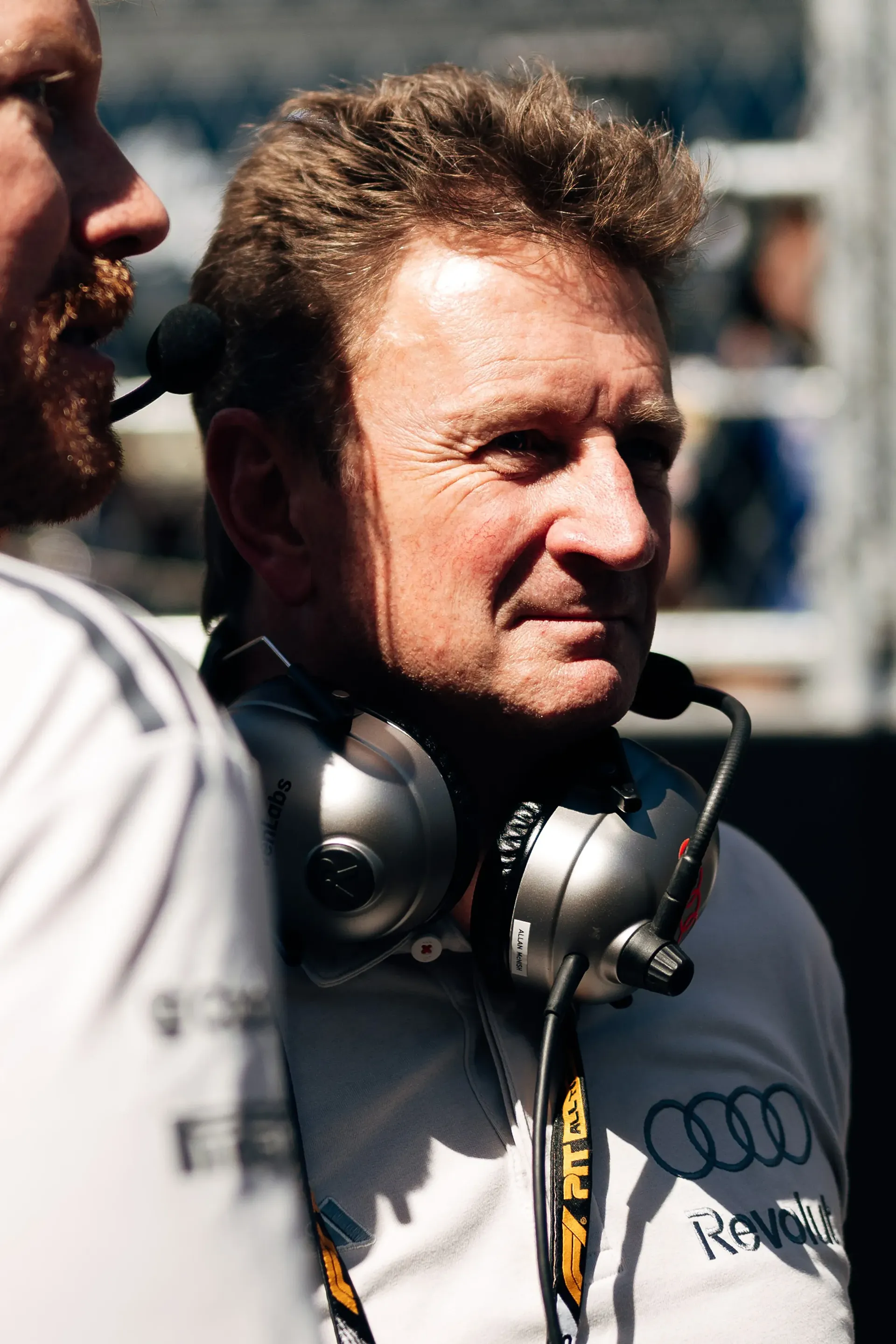 Close up of Audi Revolut F1® Team racing director Allan McNish