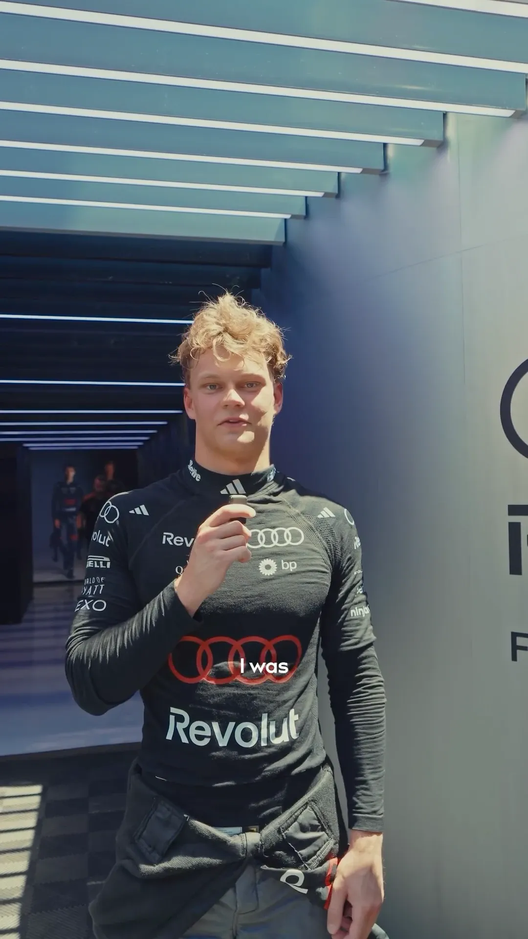Paul Aron on his first FP1 for the Audi Revolut F1® Team in Barcelona