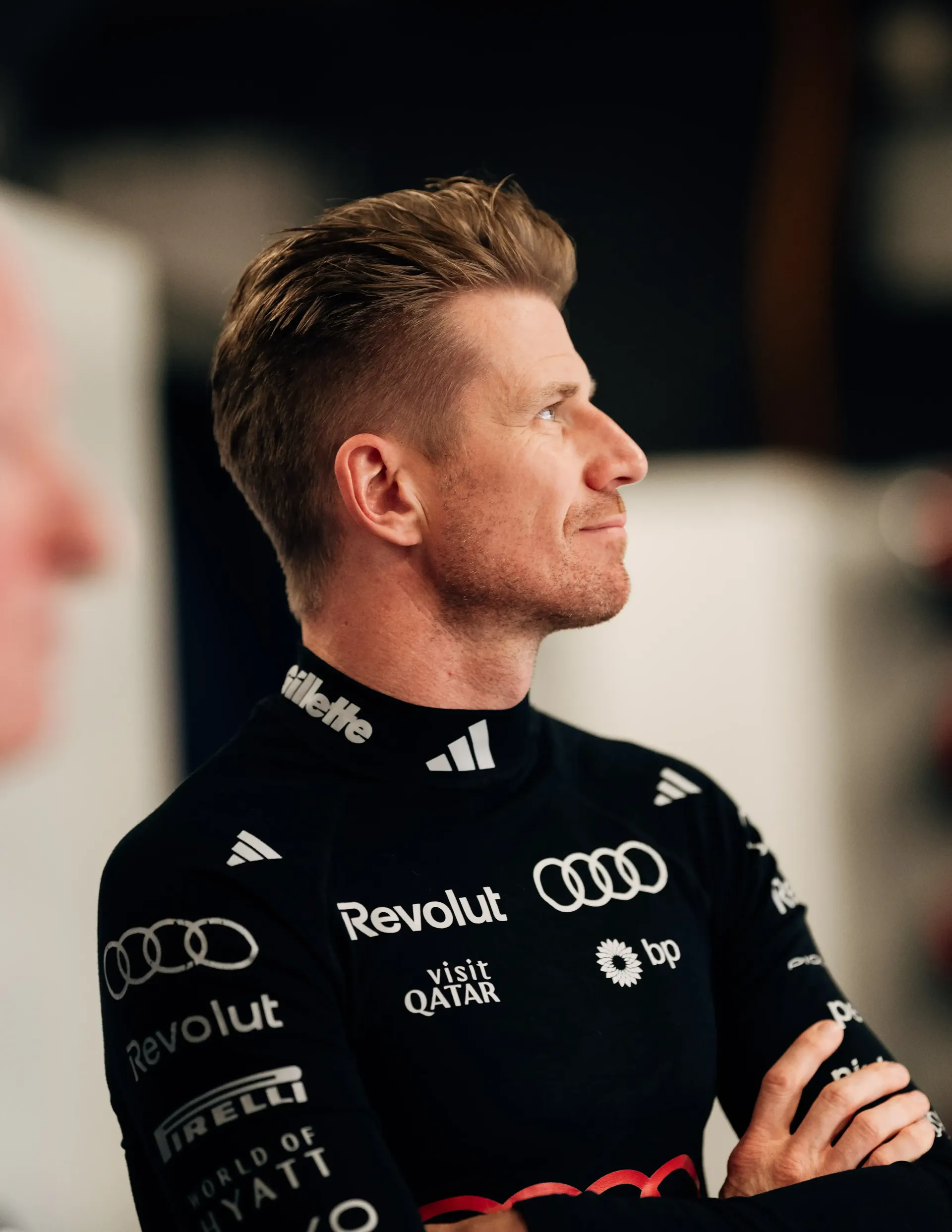 Side Close up of Nico Hulkenberg driver at the Audi Revolut F1® Team at the Barcelona Catalunya Grand Prix 2026