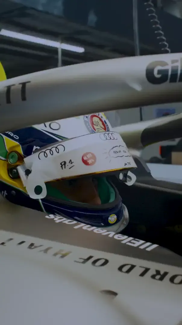 Close up of Gabriel Bortoleto in the cockpit of the Audi Revolut F1® Team Car R26 at the Canada Grand Prix at day one fp1