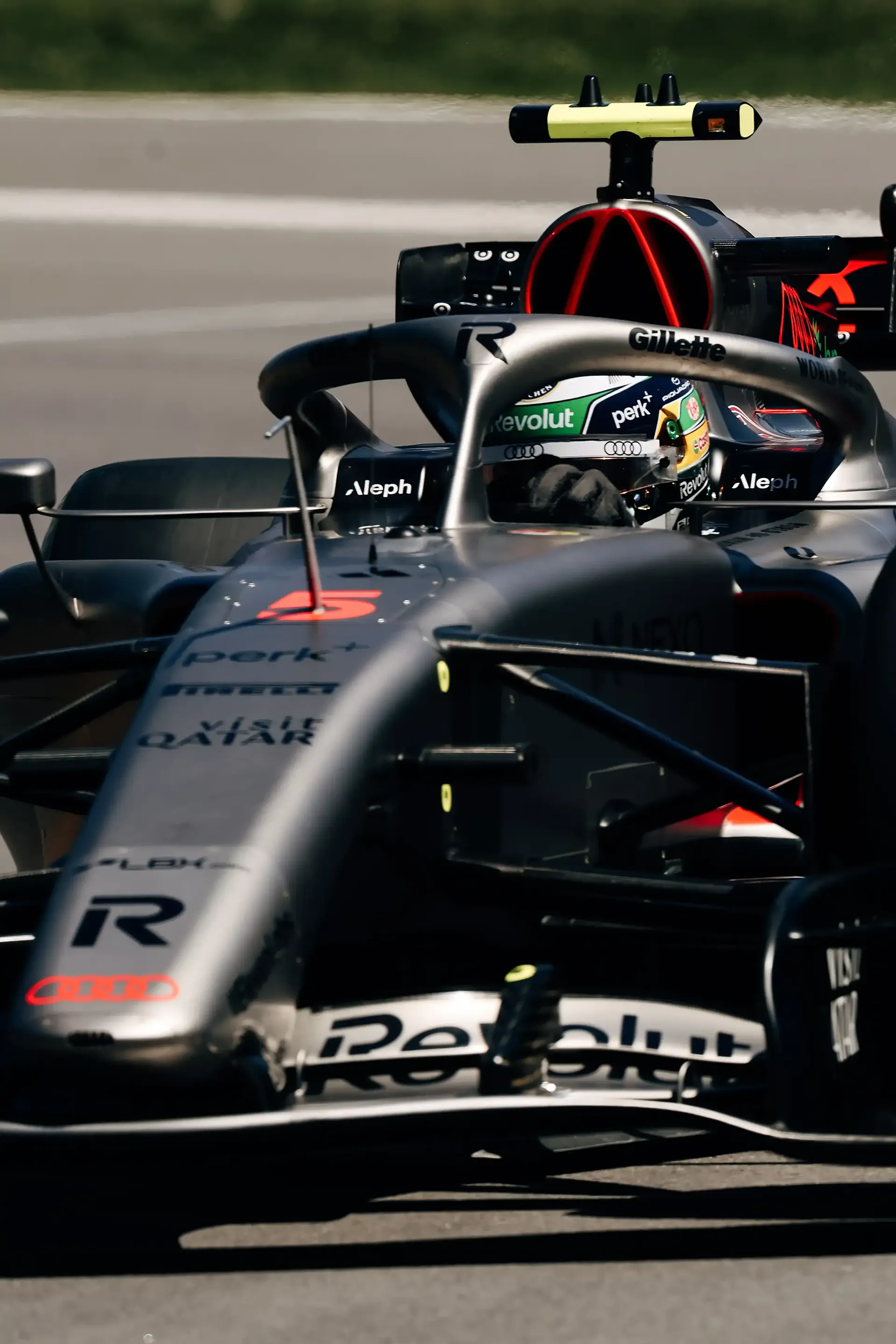 Cockpit close up of Gabriel Bortoleto, driver of the Audi Revolut F1® Team at the Canada Grand Prix 2026