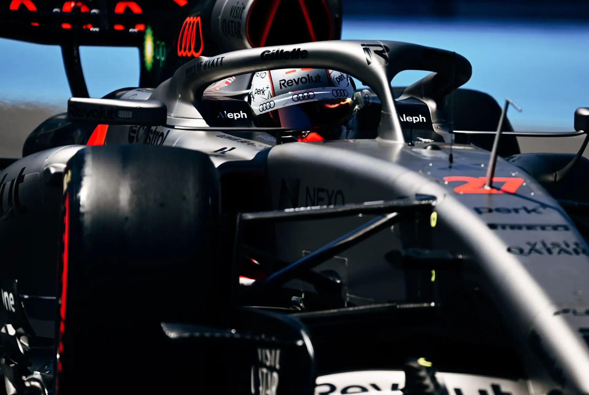 Cockpit close up of Nico Hulkenberg, driver of the Audi Revolut F1® Team at the Canada Grand Prix 2026