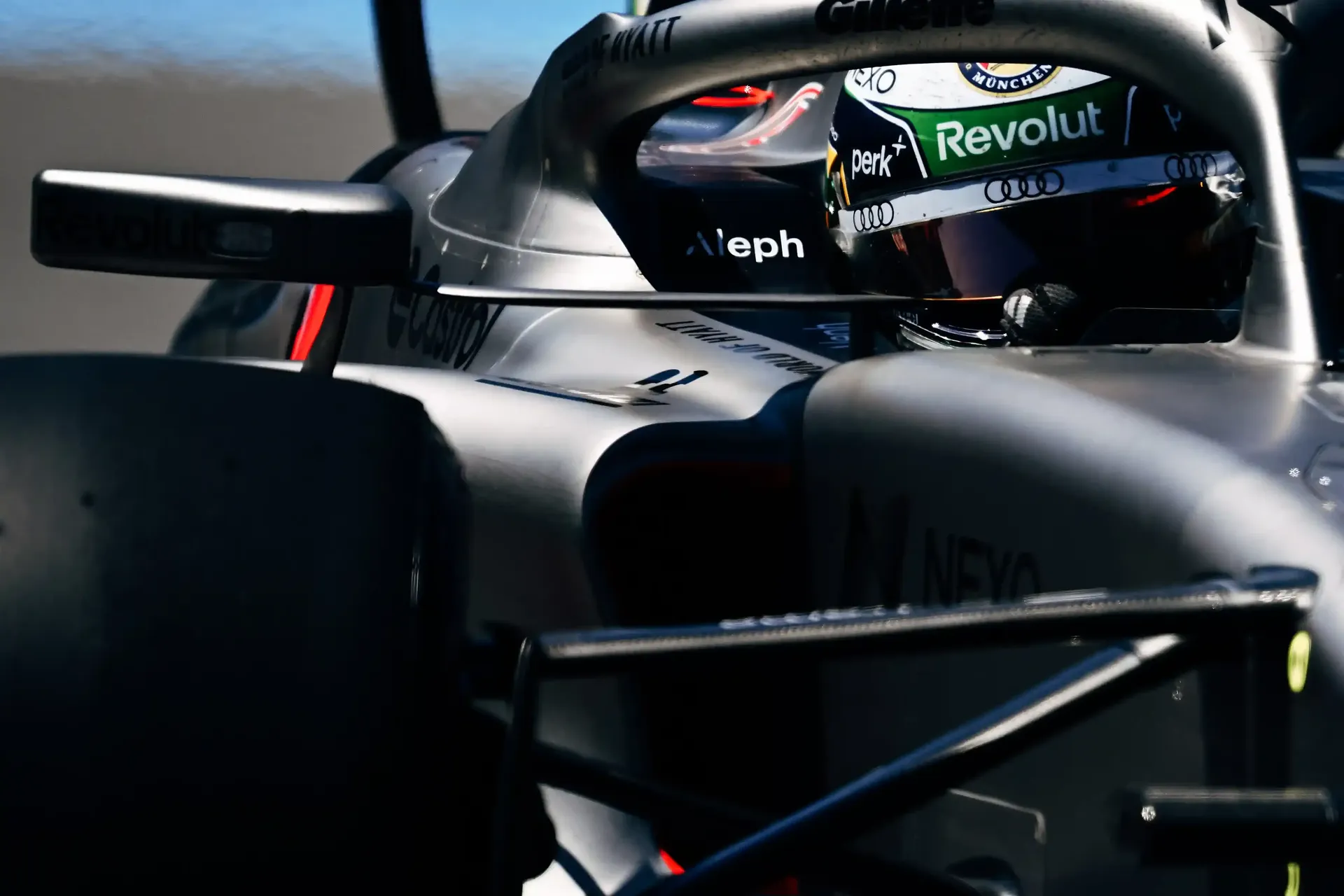 Cockpit close up of Gabriel Bortoleto, driver of the Audi Revolut F1® Team at the Canada Grand Prix 2026