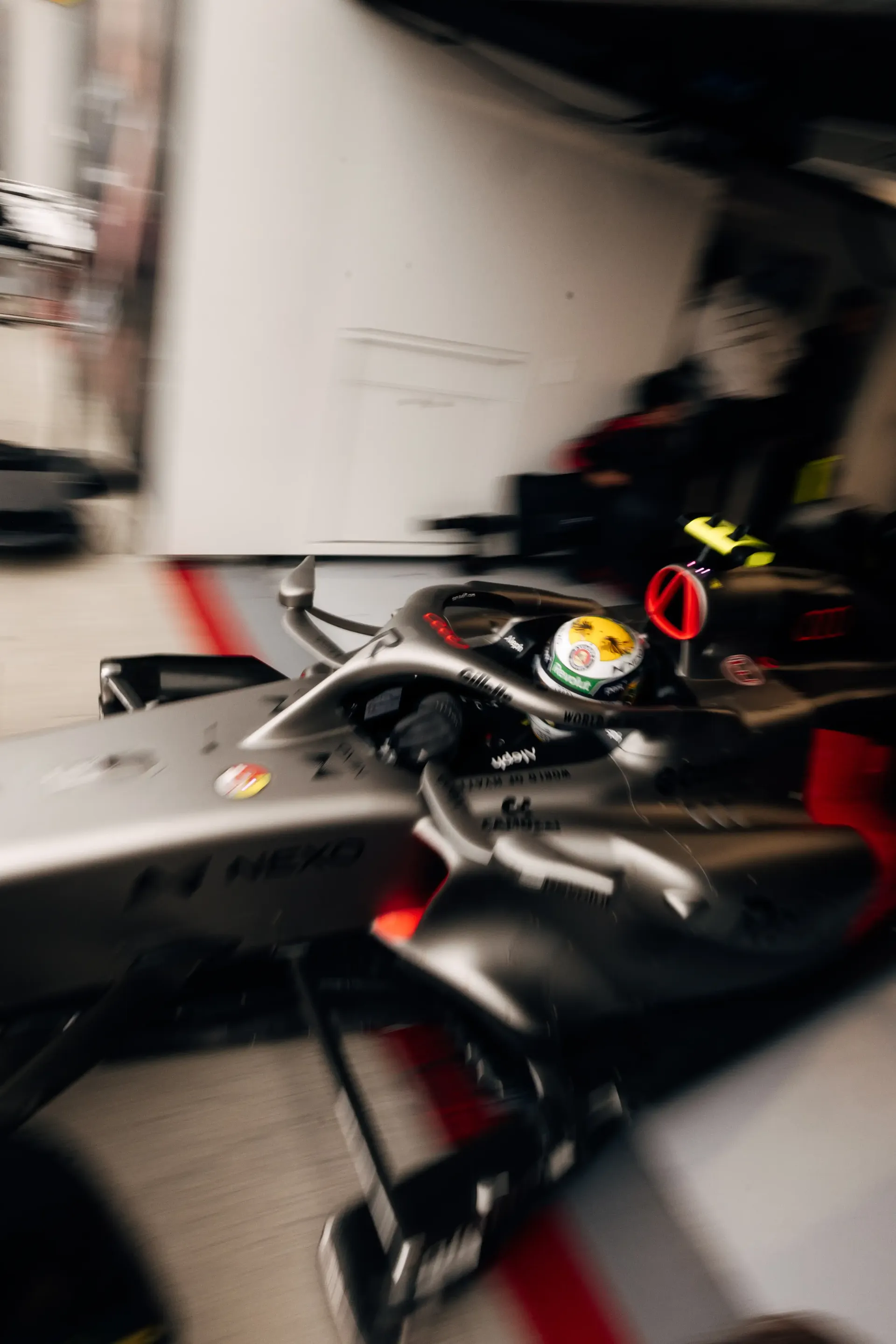 Cockpit Close up of Gabriel Bortoleto inside the Audi Revolut F1® Team car R26 at the Canada Grand Prix 2026