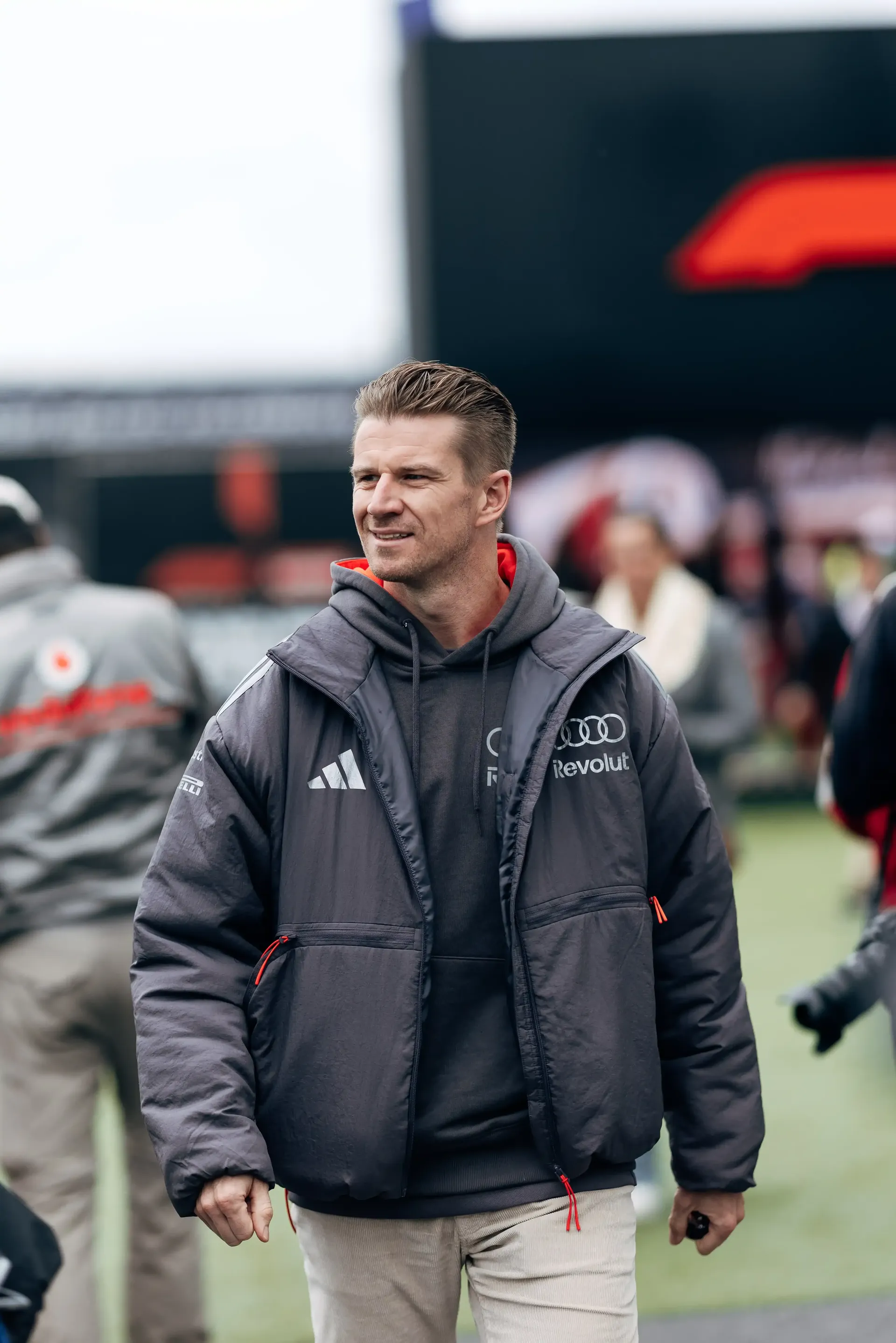 Nico Hulkenberg driver at the Audi Revolut F1® Team arriving at the Canada Grand Prix 2026 on racing day