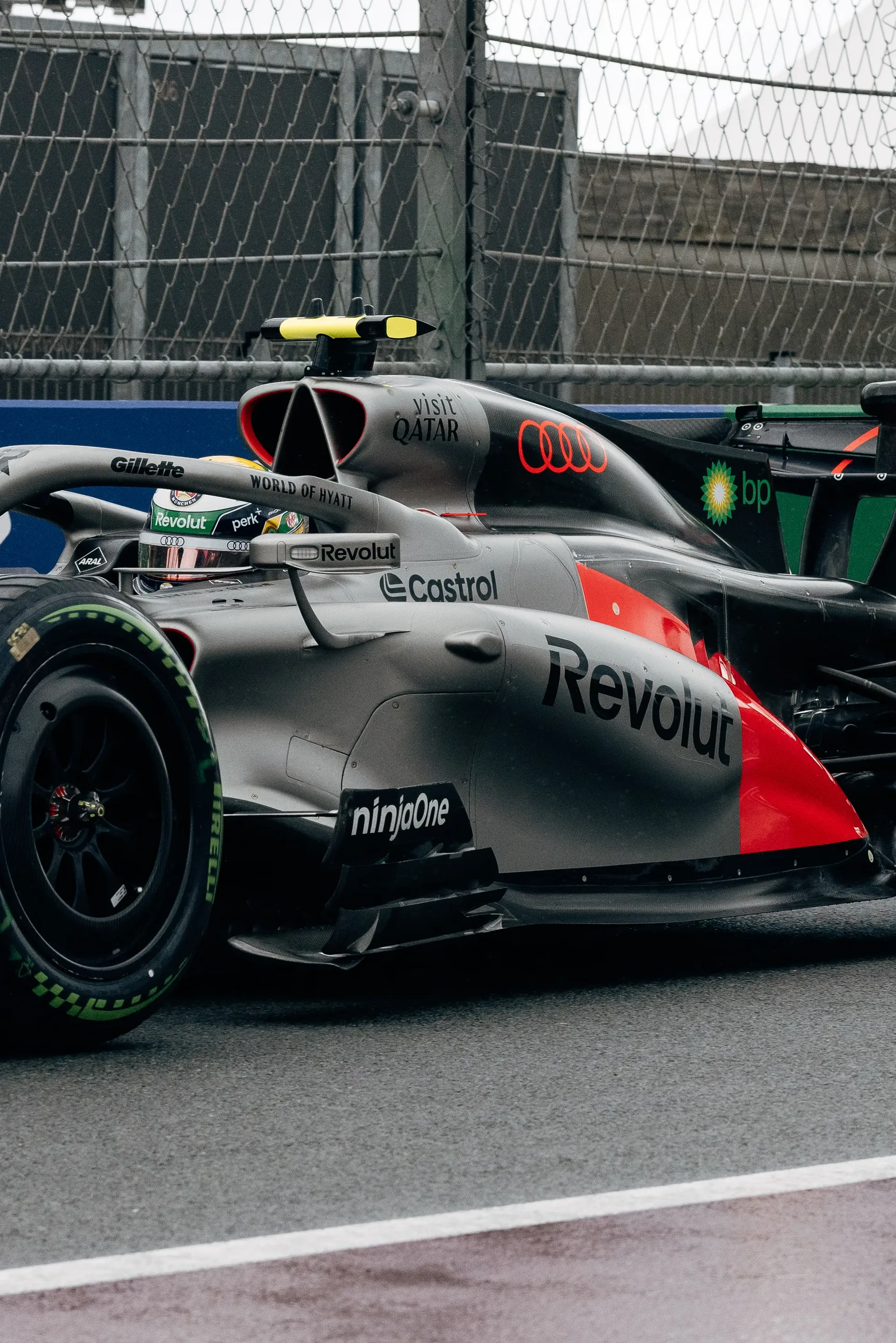 Audi Revolut F1® Team car Audi R26 waits on the grid ahead of the Dutch Grand Prix.