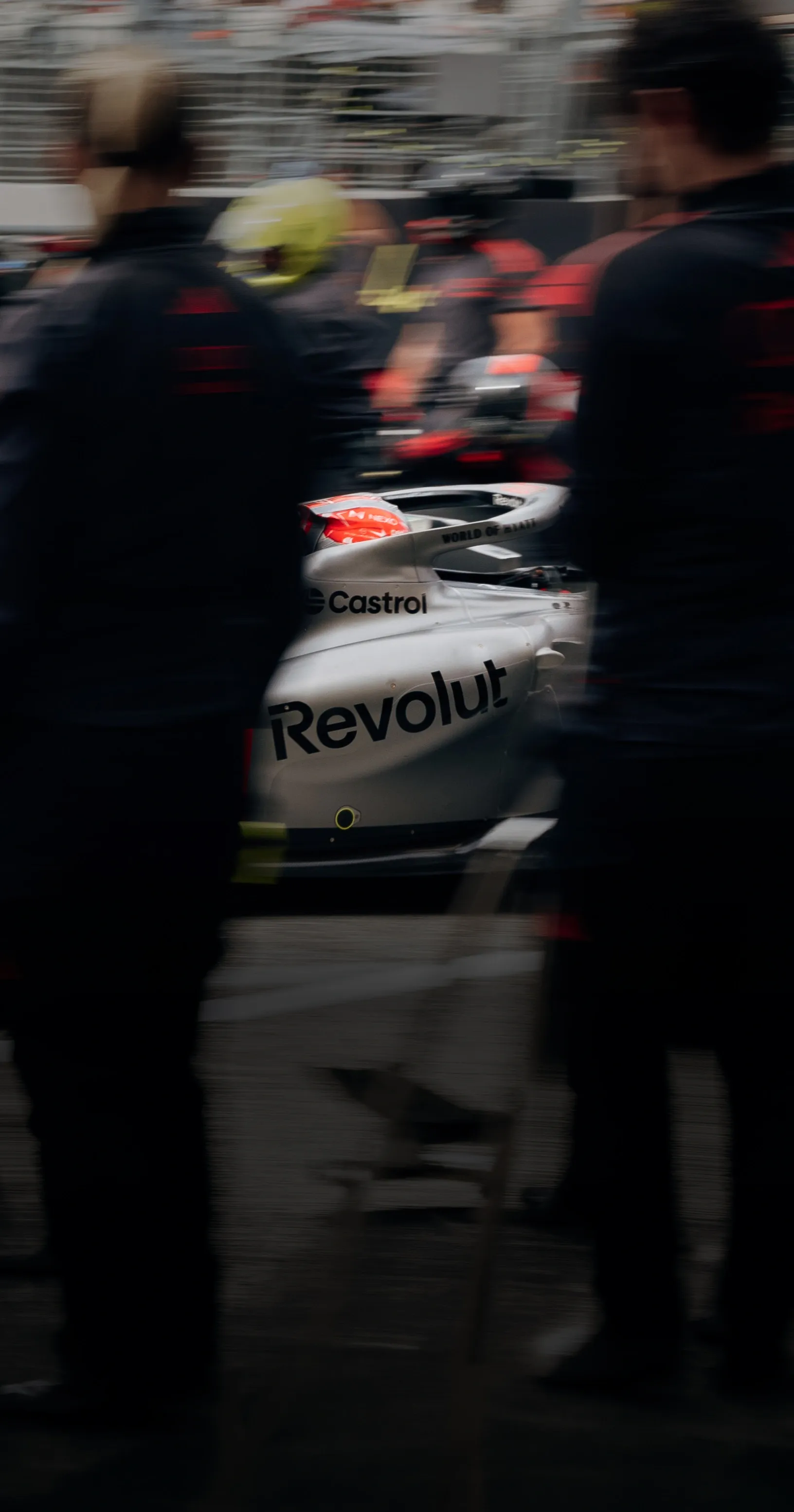 Audi Revolut F1® Team car Audi R26 drive out the garage at the Dutch Grand Prix 2026