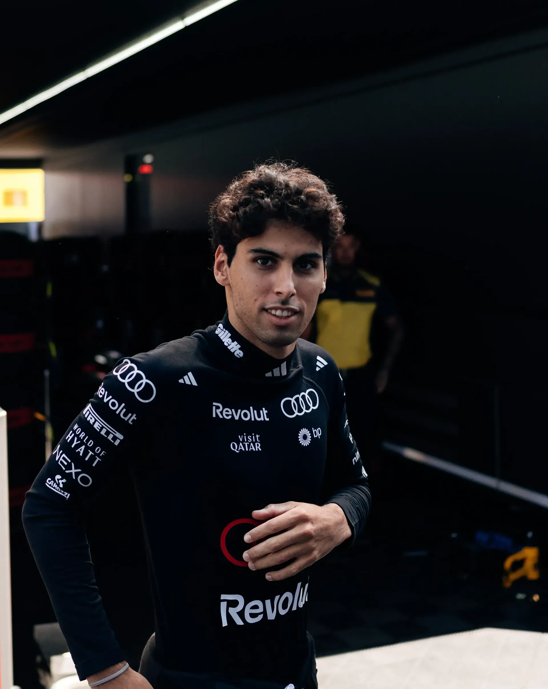 Audi Revolut F1® Team driver Gabriel Bortoleto preparing for Qualifying