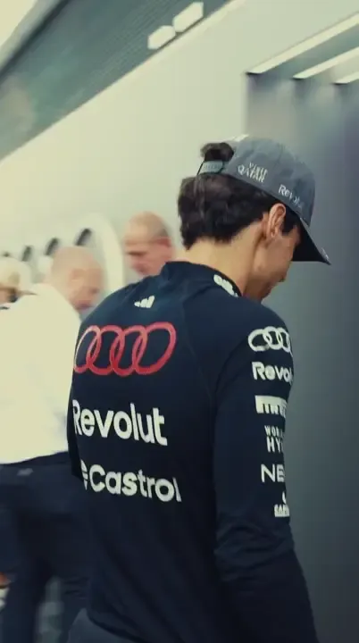 Audi Revolut F1® Team driver Gabiriel Bortoleto jumps into the cockpit of the Audi R26 at Hungarian GP 2026