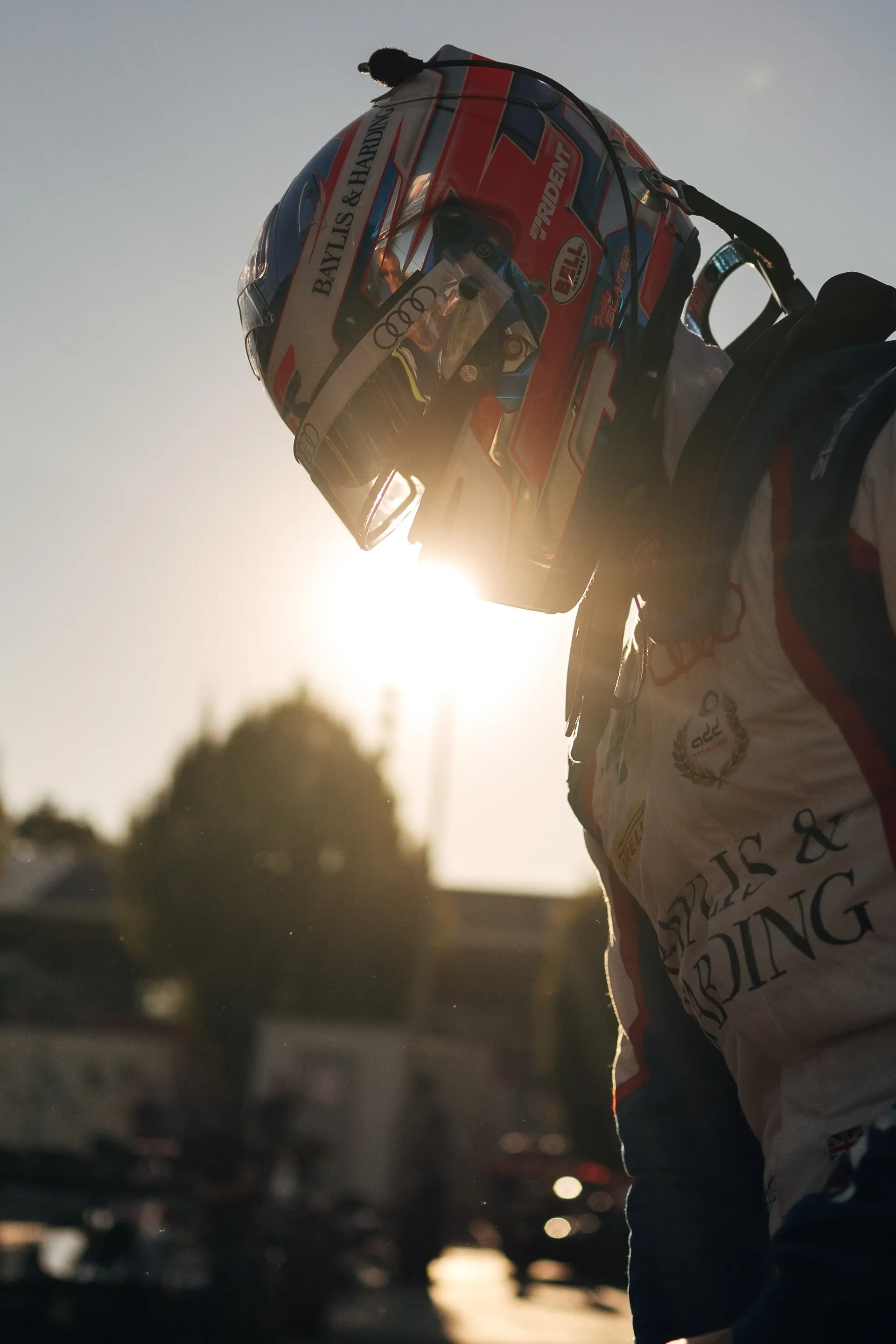 Side Portrait of Audi Revolut F1® Team F3 driver Freddie Slater in complete team gear ahead of the race at the Italian GP