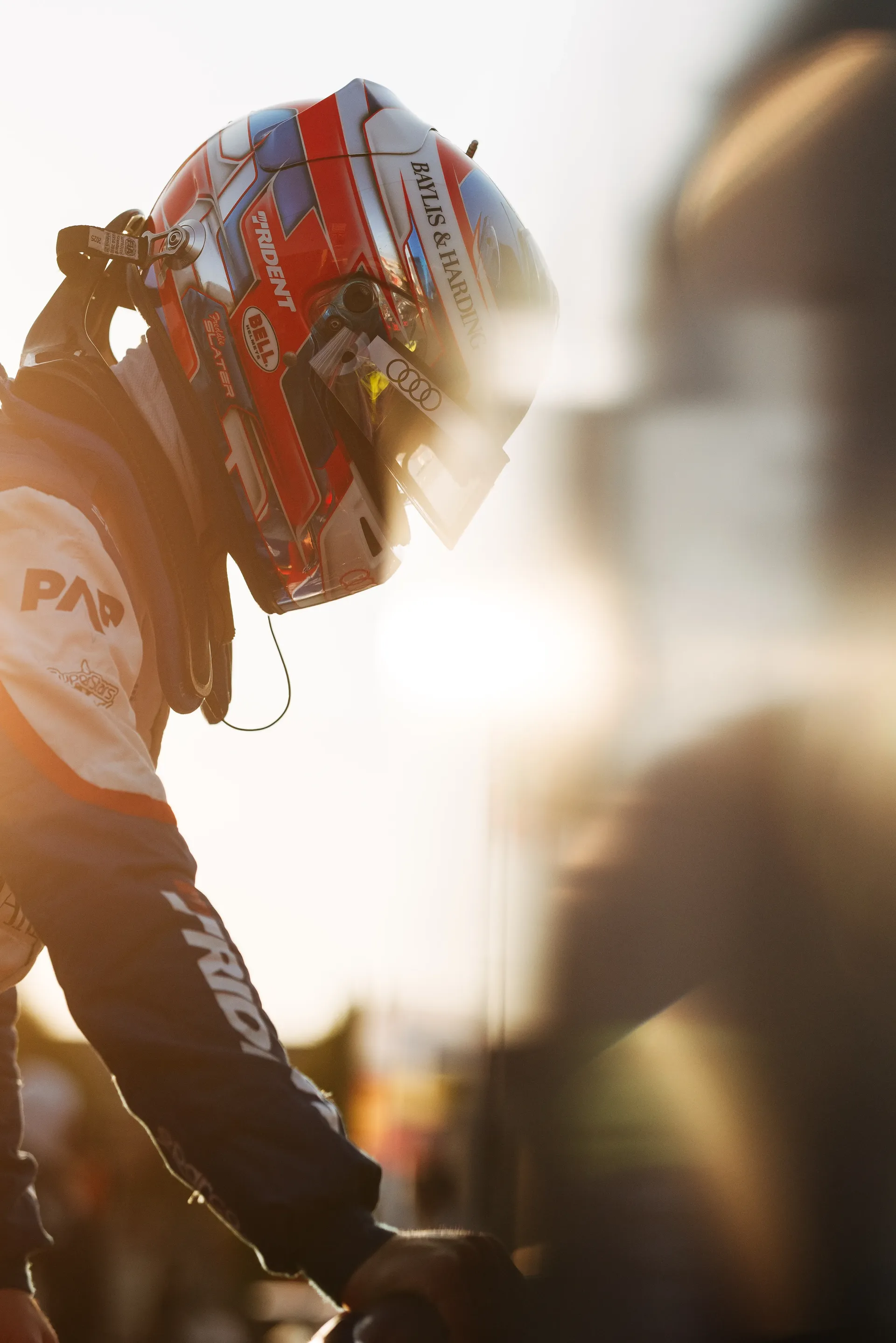 Side Portrait of Audi Revolut F1® Team F3 driver Freddie Slater in complete team gear ahead of the race at the Italian GP