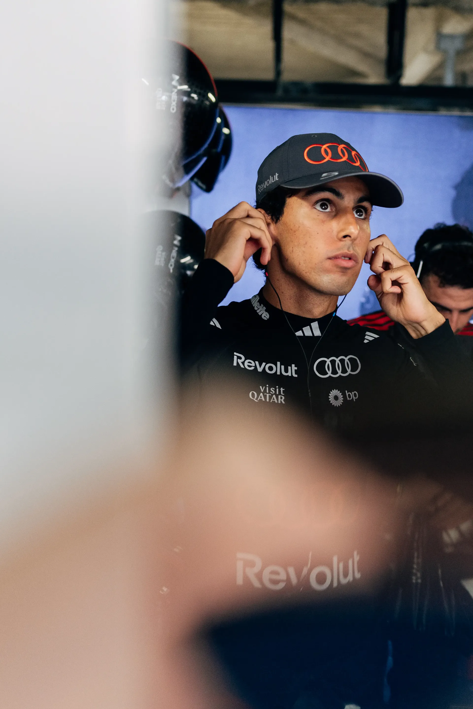 Audi Revolut F1® Team driver Gabriel Bortoleto in the Monza paddock