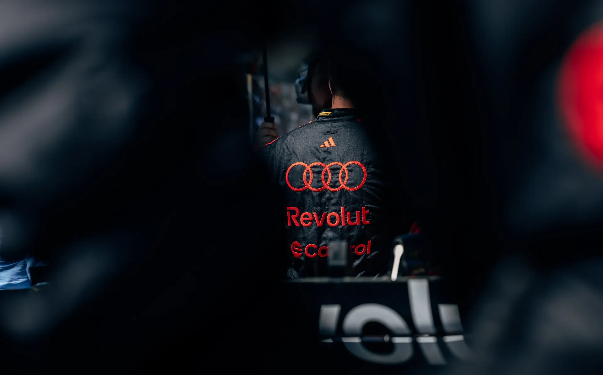 Audi Revolut F1® Team mechanic working in the garage