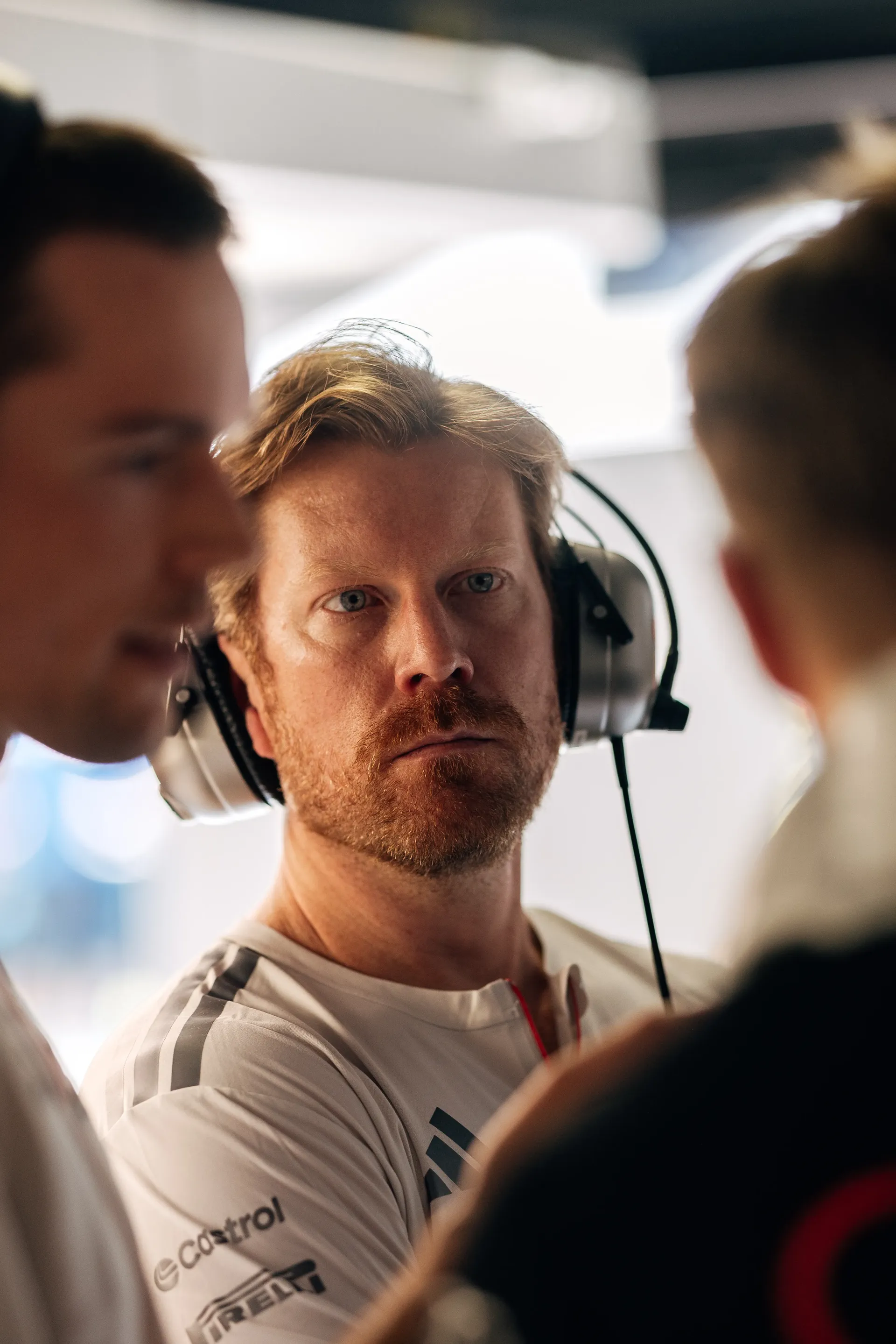 Audi Revolut F1® Team engineer in the garage during the Monza race weekend
