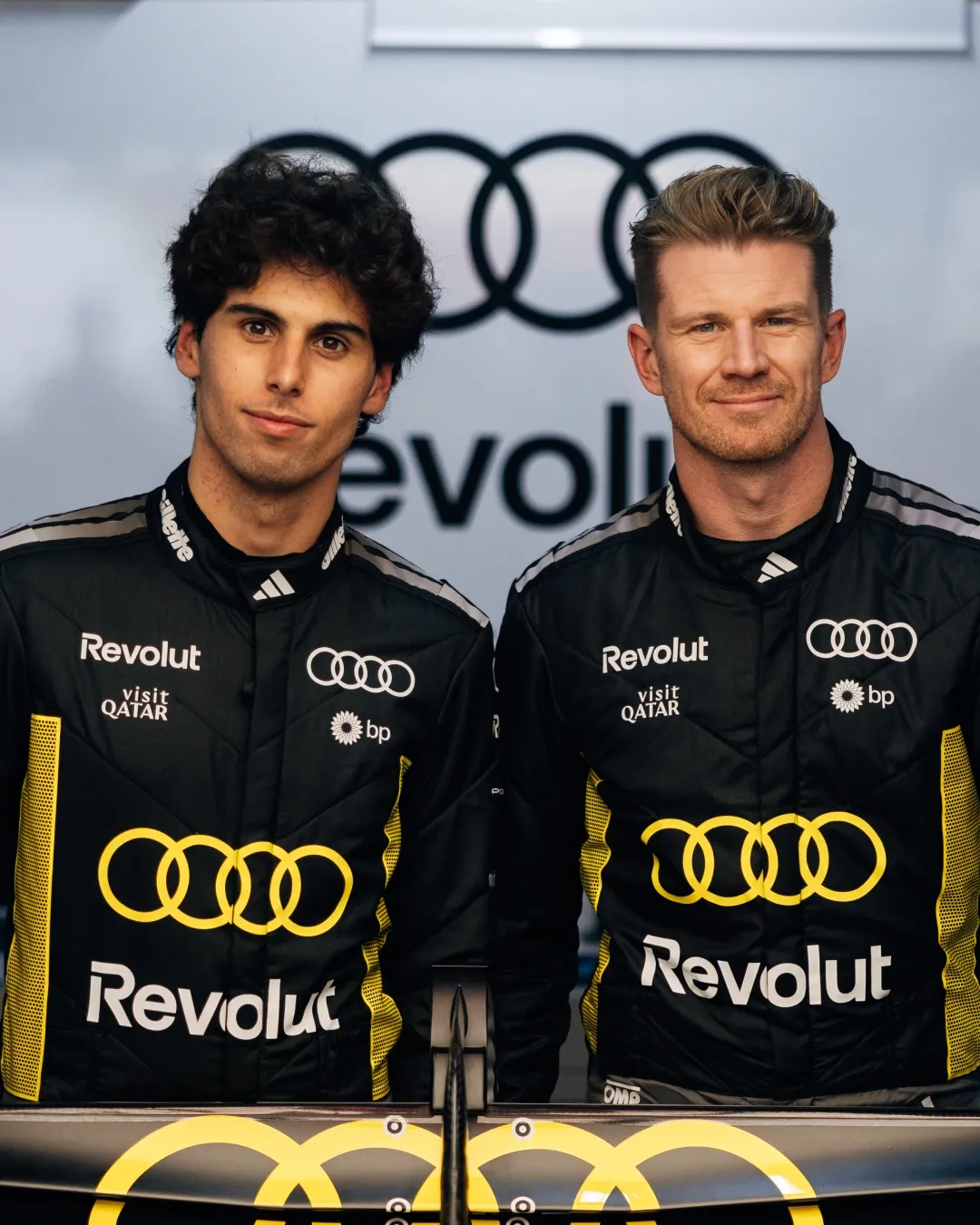 Audi Revolut F1® Team at the Monaco Grand Prix 2026 featuring the yellow suites