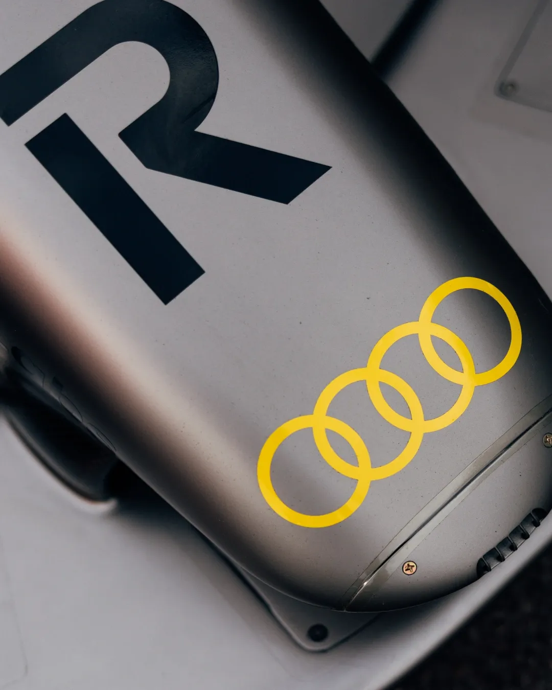 Audi Revolut F1® Team at the Monaco Grand Prix 2026 featuring the yellow suites