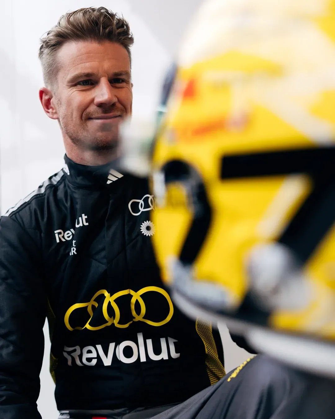 Close Up of Nico Hulkenbergs new special edition Nuvolari helmet at the Monaco Grand Prix 2026