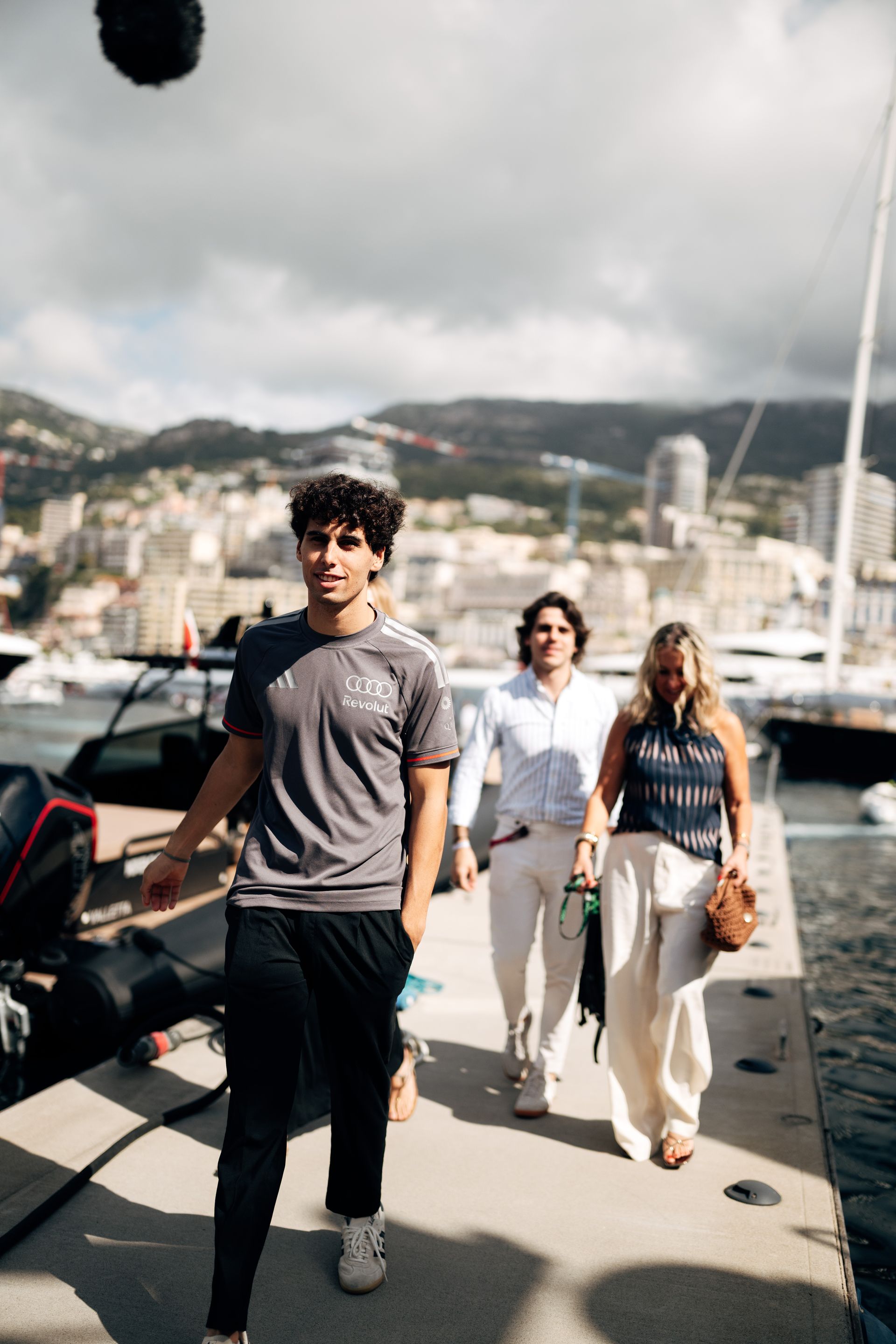 Gabriel Bortoleto driver at the Audi Revolut F1® Team arrives at the Monaco GP 2026 on Saturday day 02 for FP3 and Qualifying.