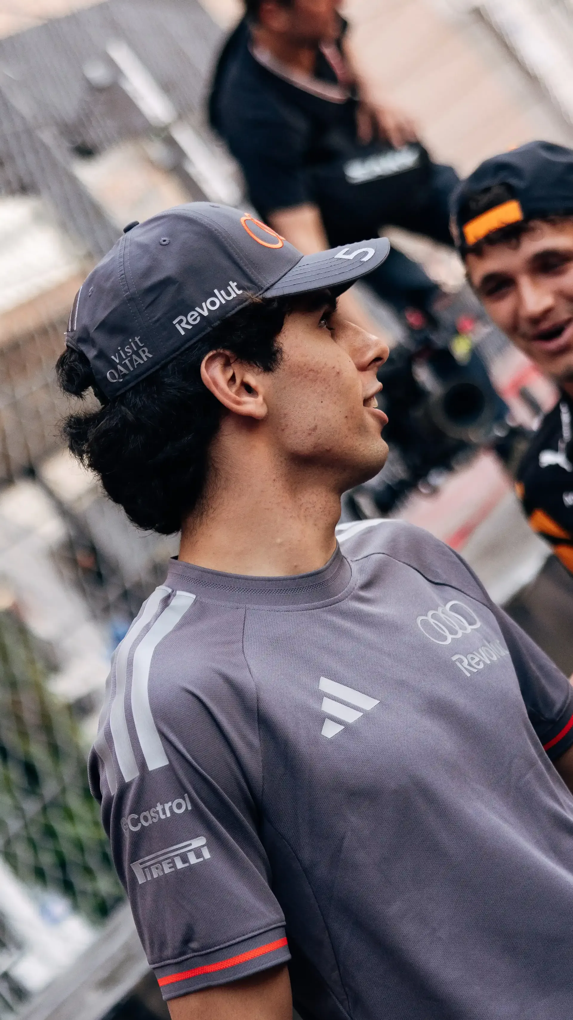 Gabriel Bortoleto driver at the Audi Revolut F1® Team during the Monaco Grand Prix 2026 drivers parade